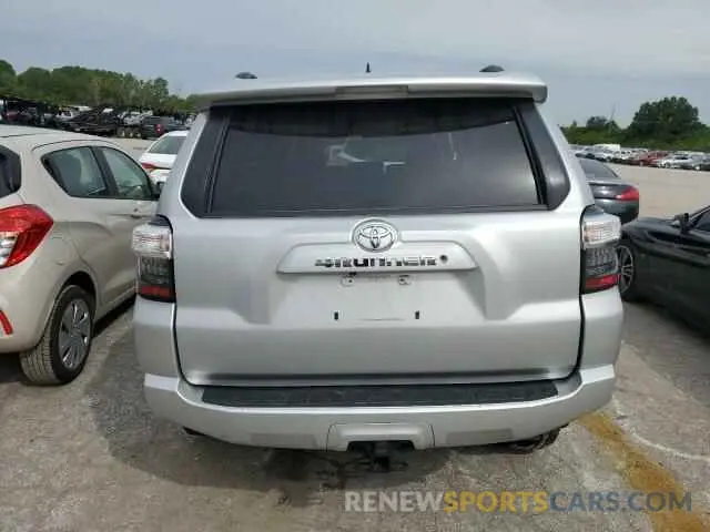 6 fotografías del automóvil dañado JTEBU5JR4L5796598 TOYOTA 4RUNNER 2020
