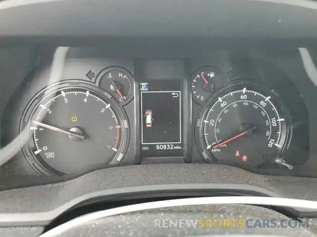 9 fotografías del automóvil dañado JTEBU5JR4L5796598 TOYOTA 4RUNNER 2020