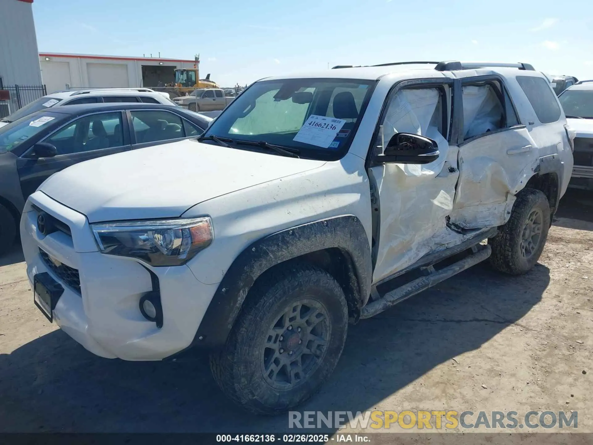 2 fotografías del automóvil dañado JTEBU5JR4L5821340 TOYOTA 4RUNNER 2020