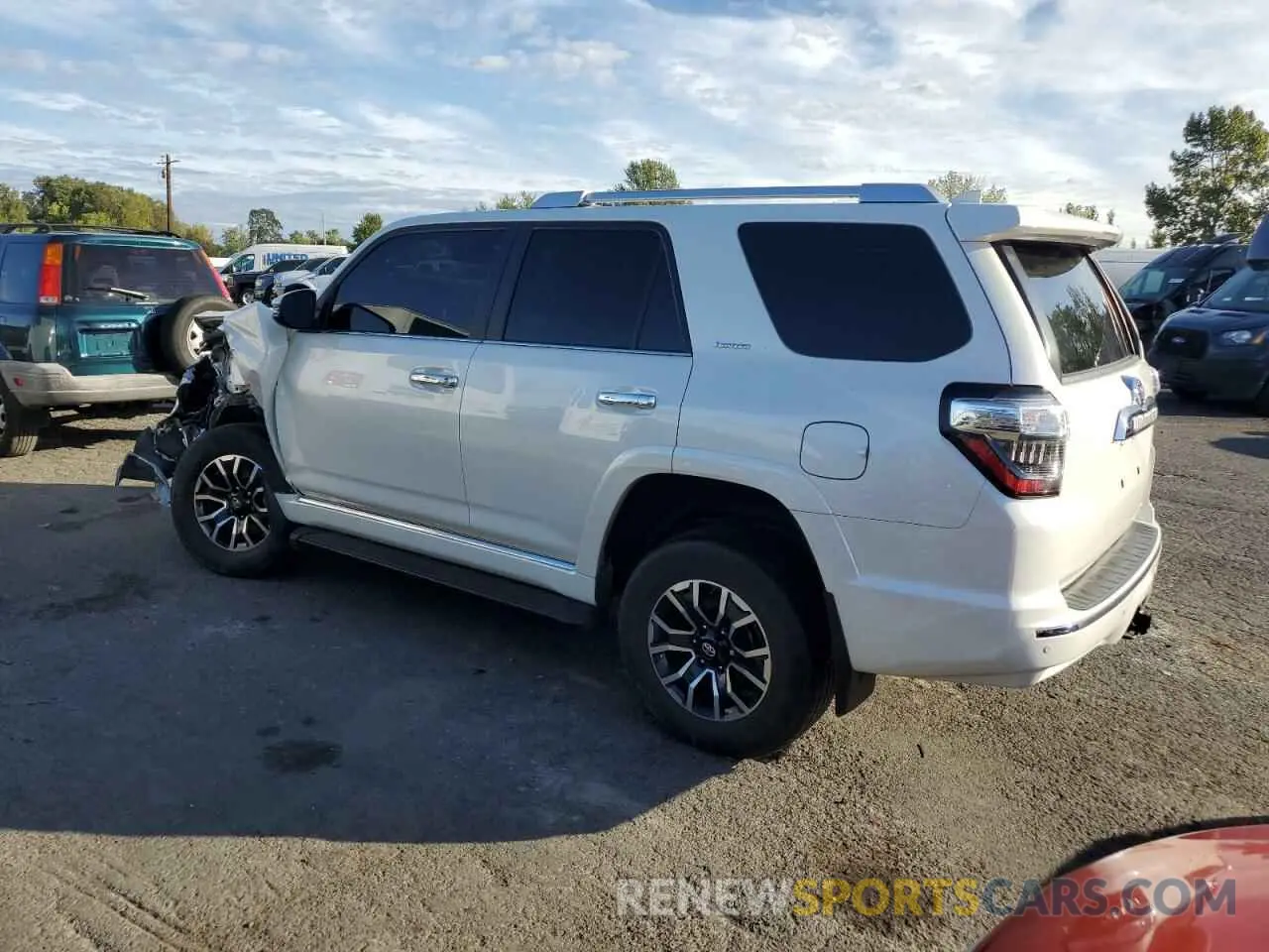 2 fotografías del automóvil dañado JTEBU5JR4L5830085 TOYOTA 4RUNNER 2020
