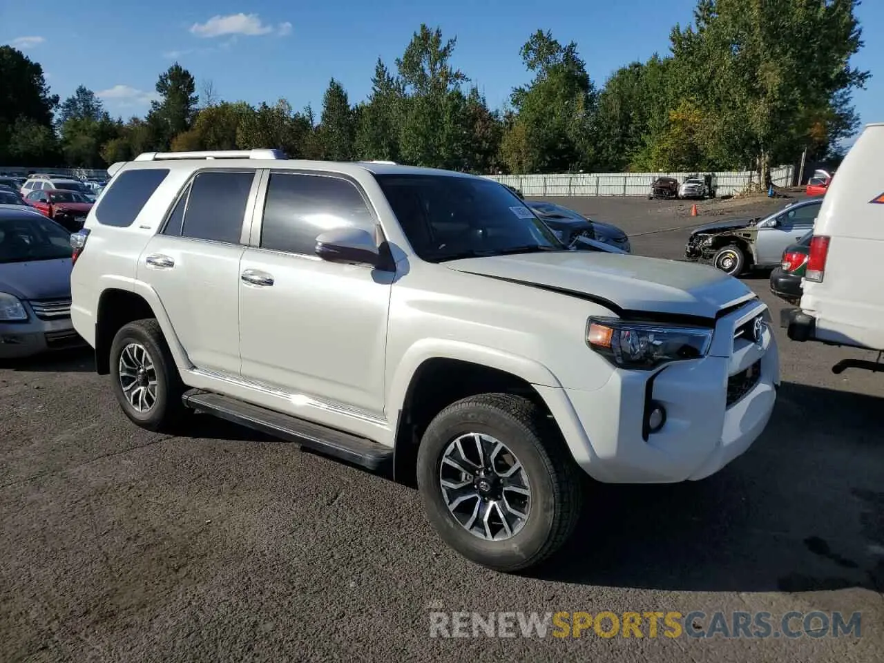 4 fotografías del automóvil dañado JTEBU5JR4L5830085 TOYOTA 4RUNNER 2020
