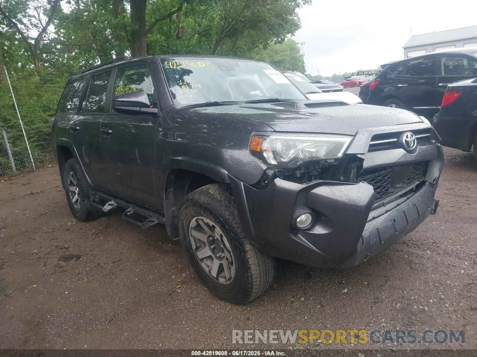 1 fotografías del automóvil dañado JTEBU5JR5L5748544 TOYOTA 4RUNNER 2020