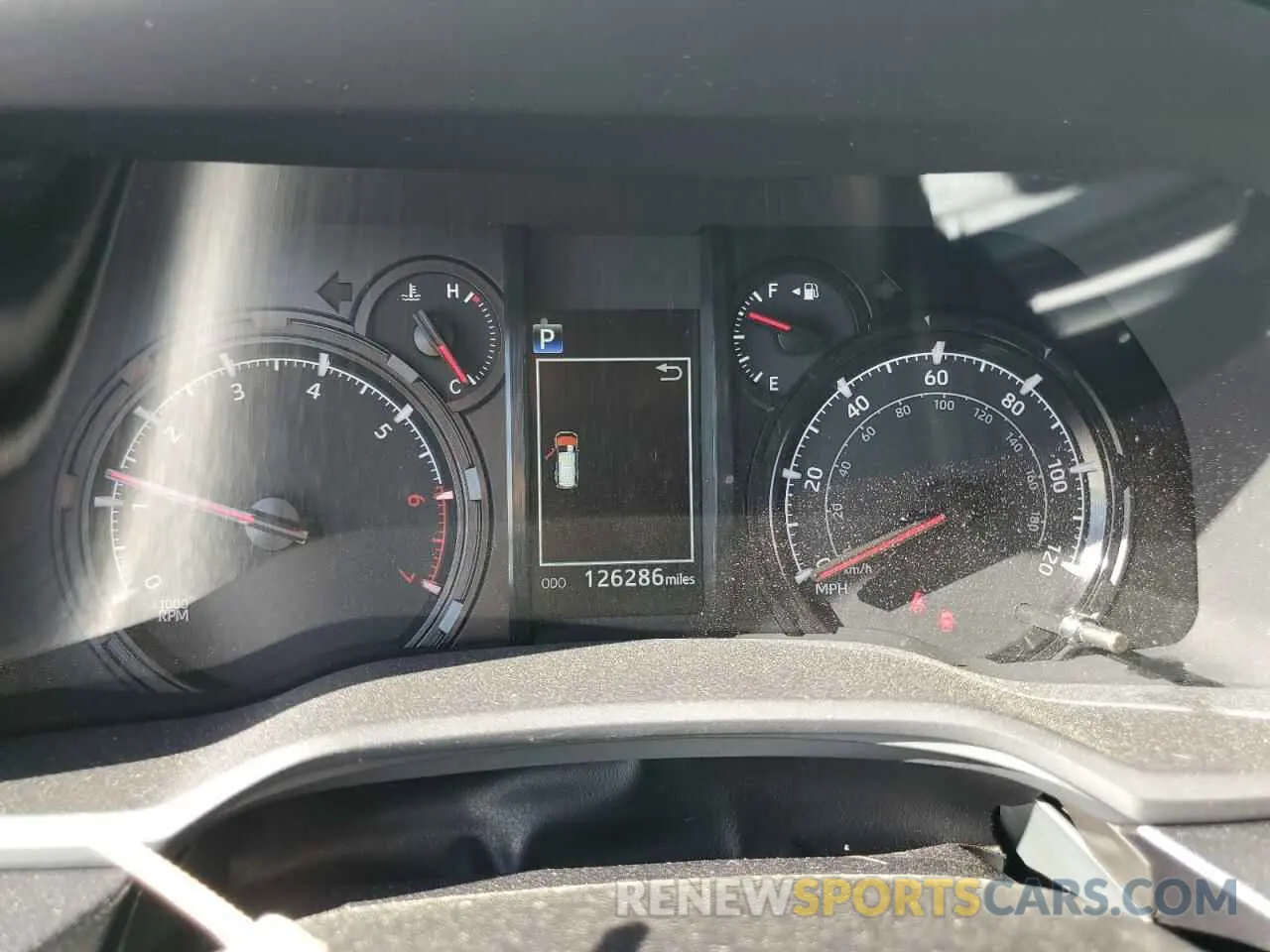 9 fotografías del automóvil dañado JTEBU5JR5L5766638 TOYOTA 4RUNNER 2020
