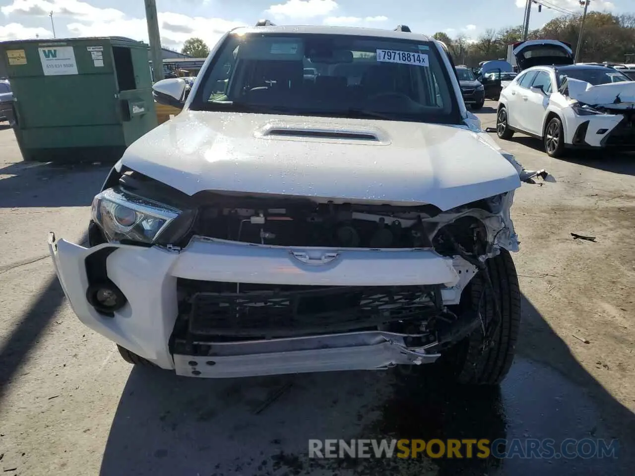 5 fotografías del automóvil dañado JTEBU5JR5L5775291 TOYOTA 4RUNNER 2020