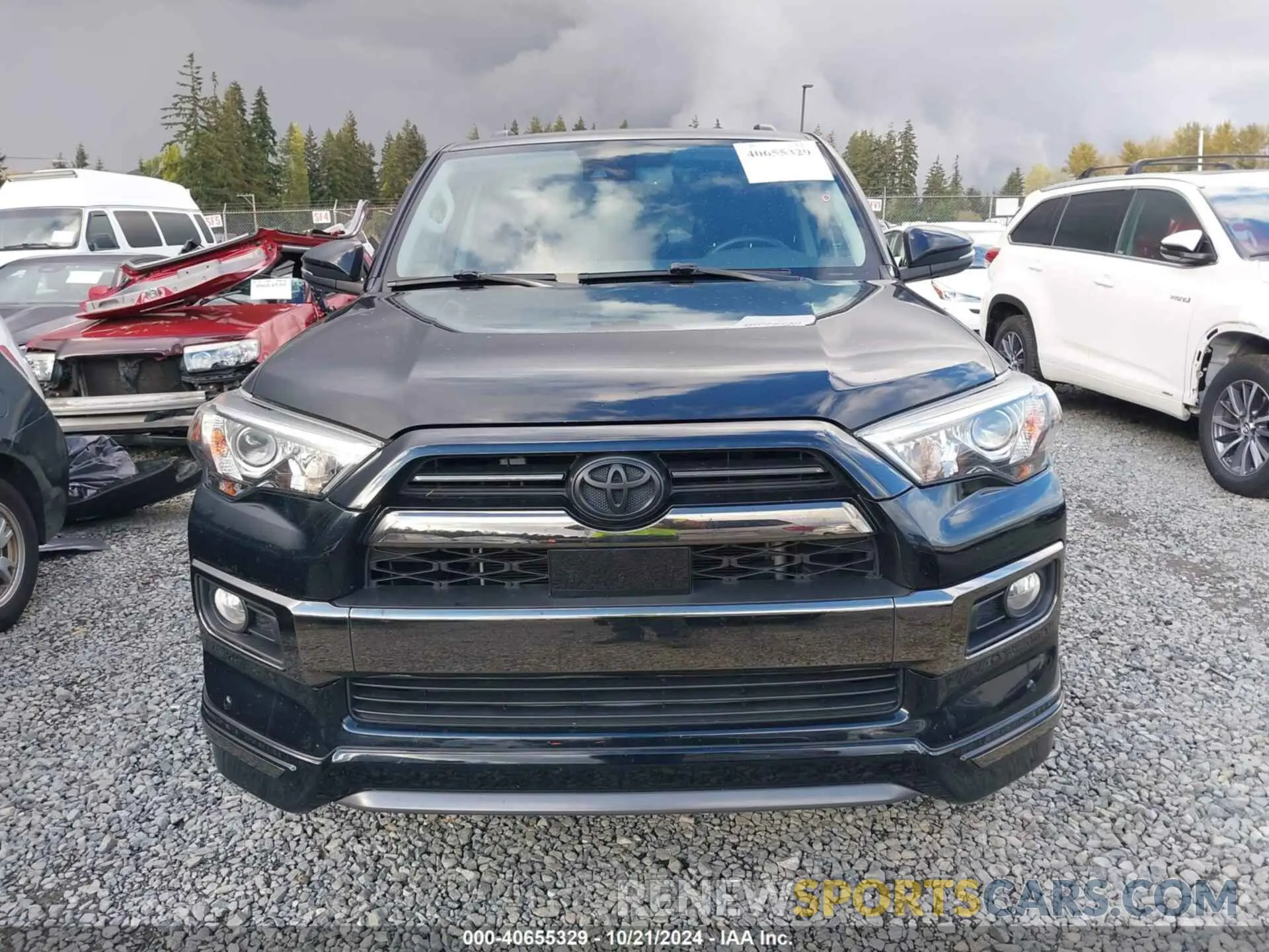 12 fotografías del automóvil dañado JTEBU5JR5L5800173 TOYOTA 4RUNNER 2020