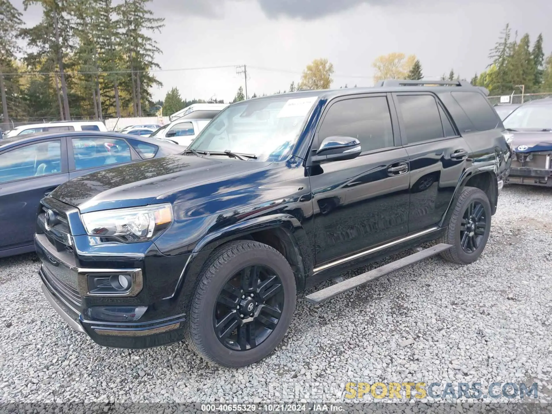 2 fotografías del automóvil dañado JTEBU5JR5L5800173 TOYOTA 4RUNNER 2020