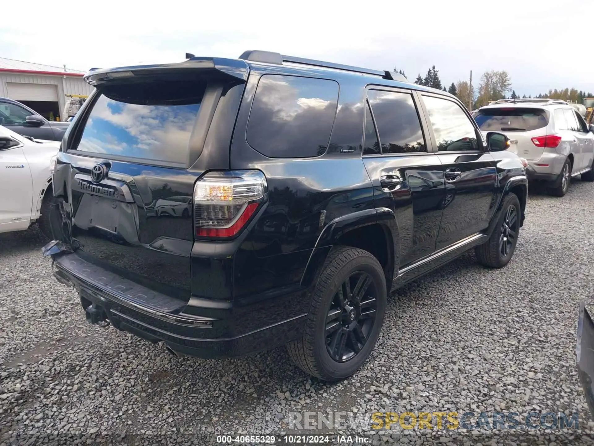 4 fotografías del automóvil dañado JTEBU5JR5L5800173 TOYOTA 4RUNNER 2020