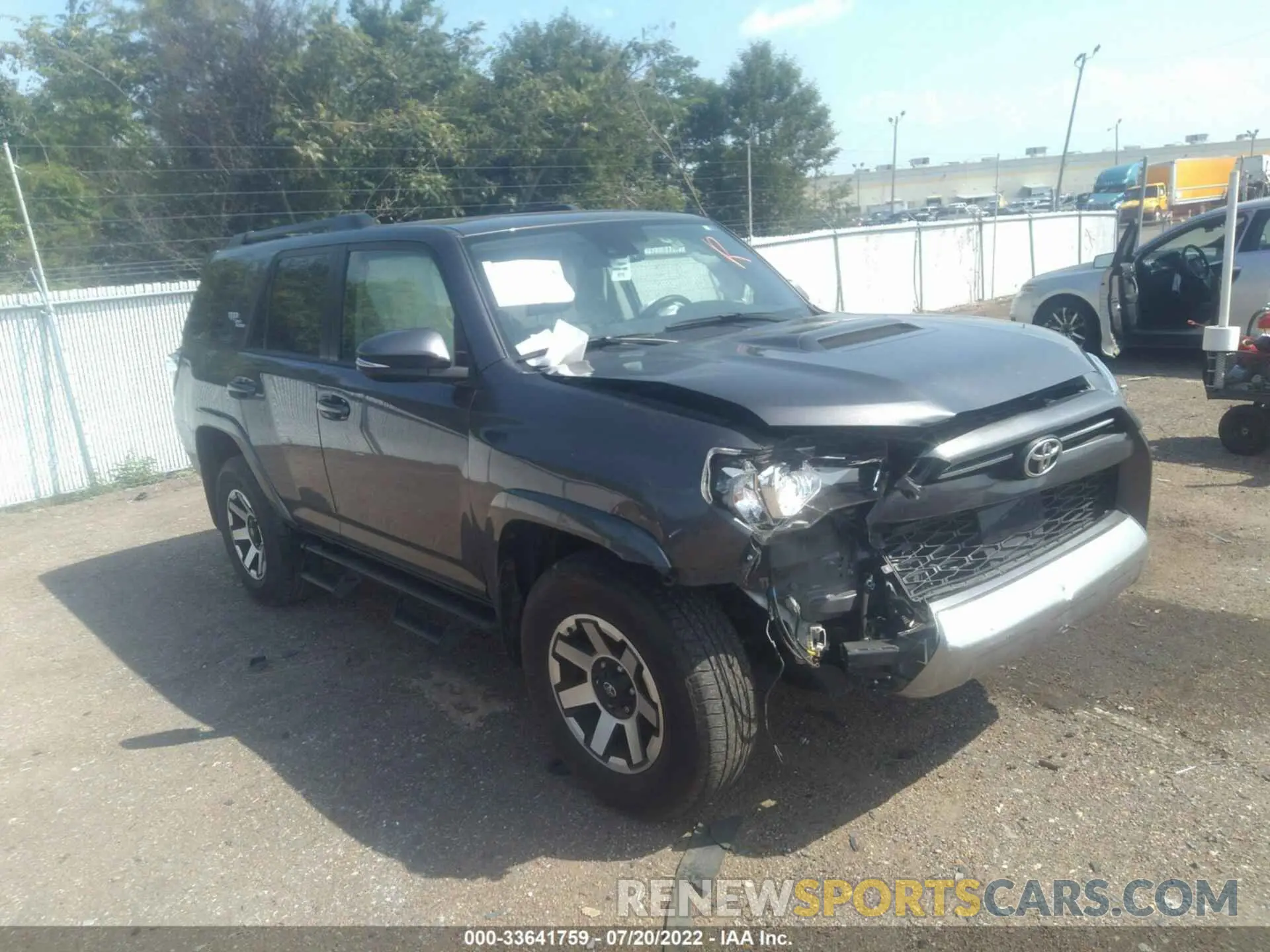 1 fotografías del automóvil dañado JTEBU5JR5L5816843 TOYOTA 4RUNNER 2020