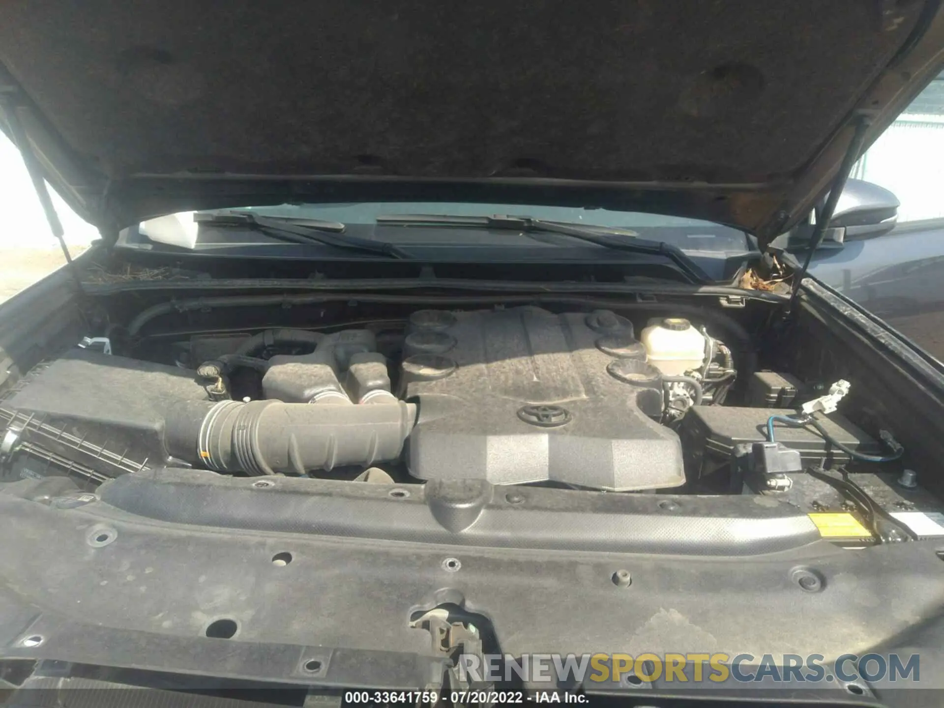 10 fotografías del automóvil dañado JTEBU5JR5L5816843 TOYOTA 4RUNNER 2020