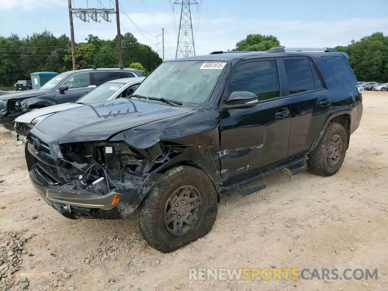1 fotografías del automóvil dañado JTEBU5JR6L5753722 TOYOTA 4RUNNER 2020