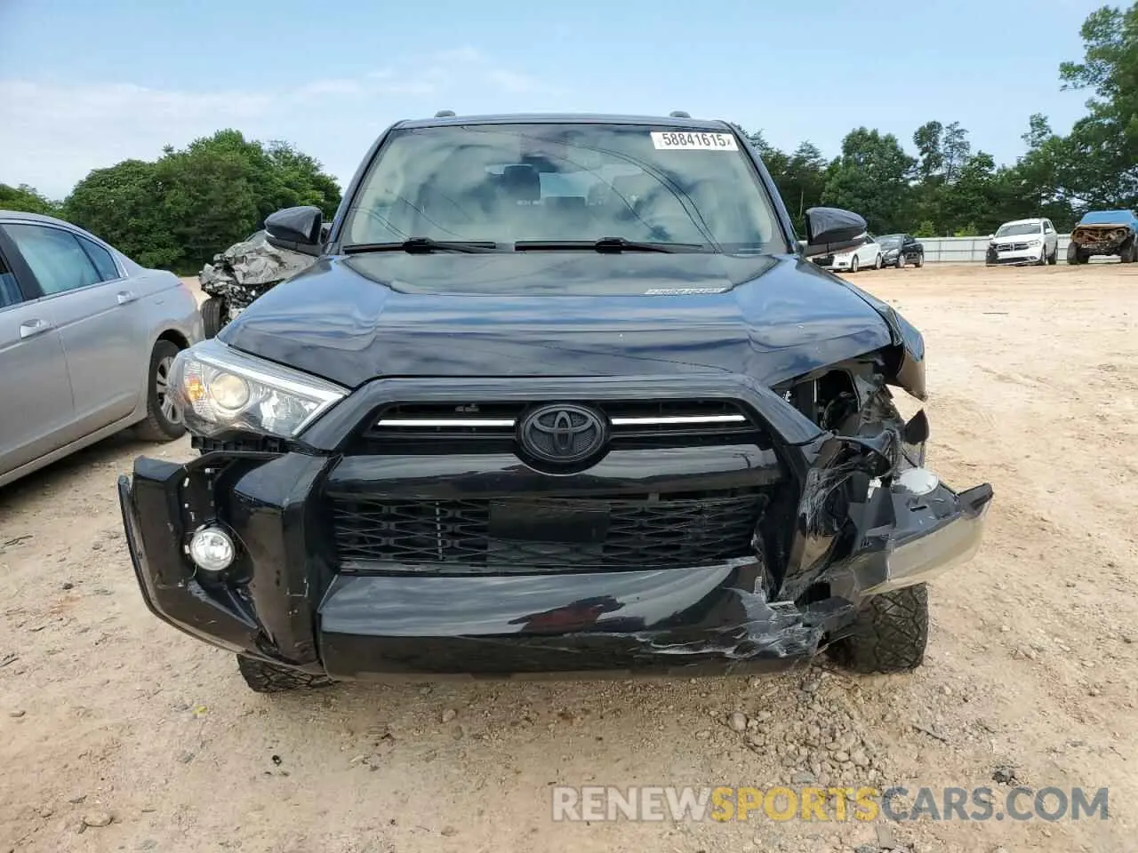 5 fotografías del automóvil dañado JTEBU5JR6L5753722 TOYOTA 4RUNNER 2020