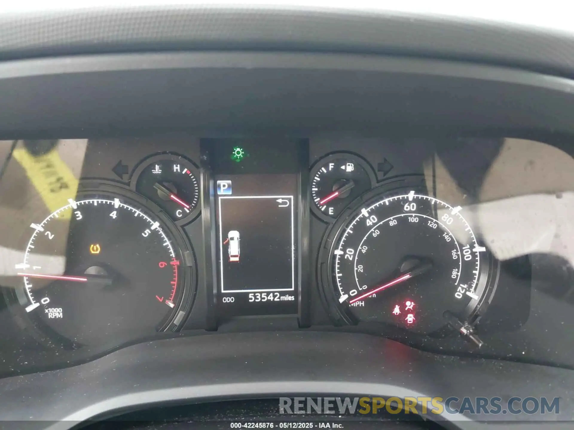 7 fotografías del automóvil dañado JTEBU5JR6L5759200 TOYOTA 4RUNNER 2020