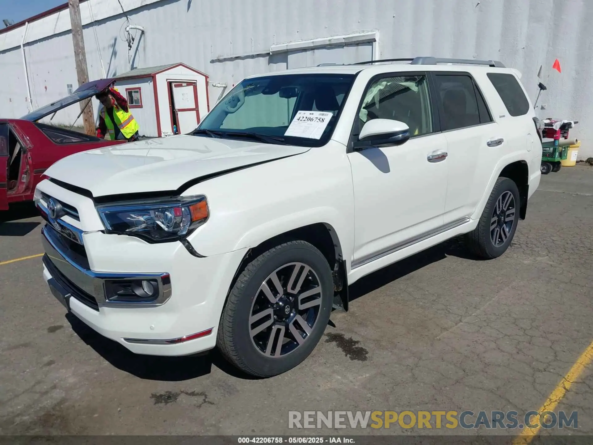 2 fotografías del automóvil dañado JTEBU5JR6L5765501 TOYOTA 4RUNNER 2020