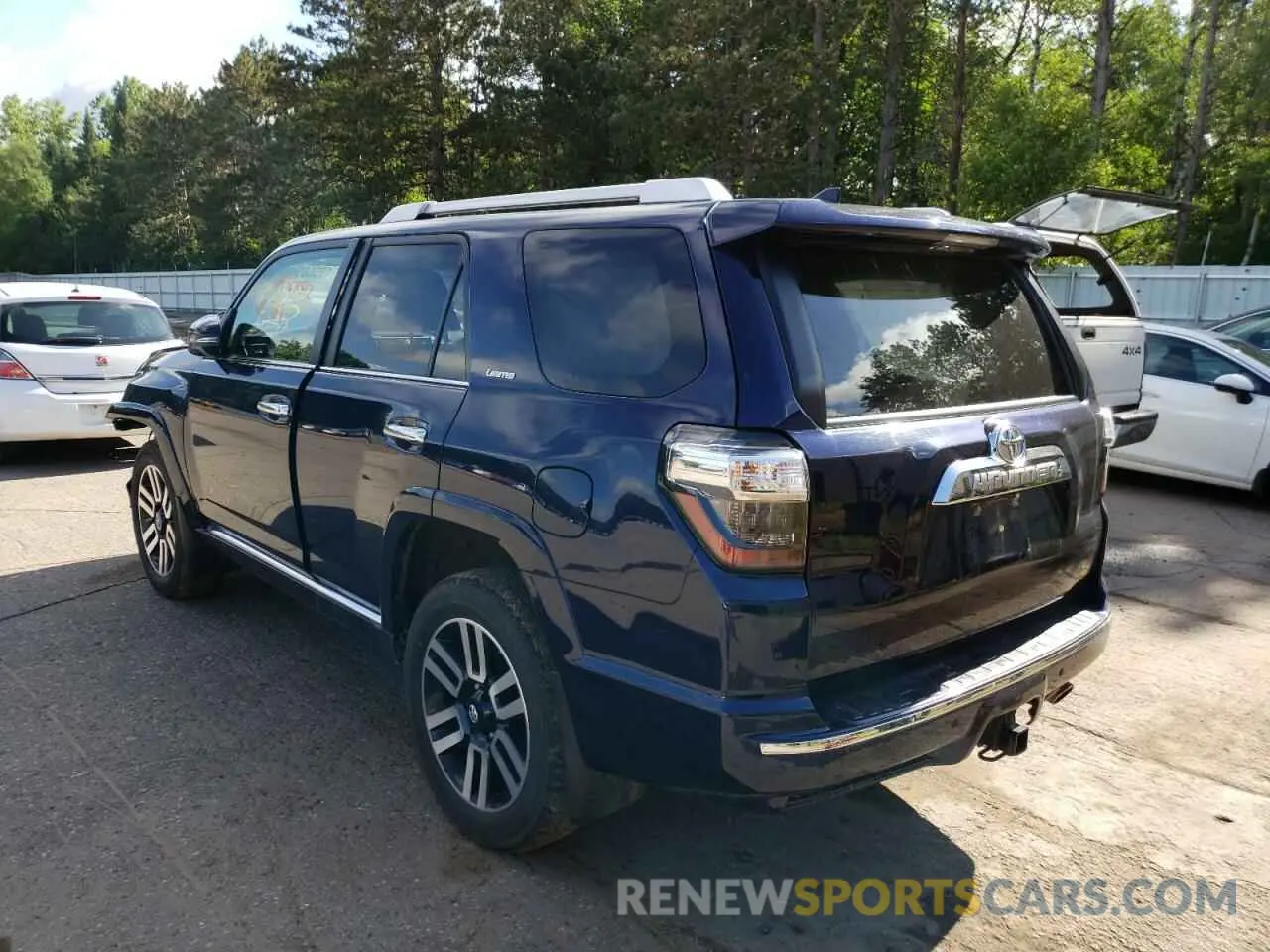 3 fotografías del automóvil dañado JTEBU5JR6L5770360 TOYOTA 4RUNNER 2020