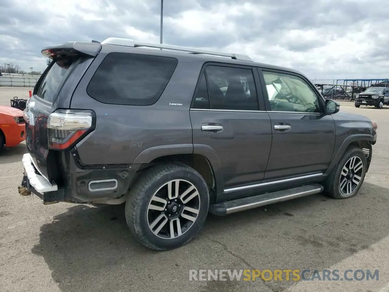 3 fotografías del automóvil dañado JTEBU5JR6L5775672 TOYOTA 4RUNNER 2020