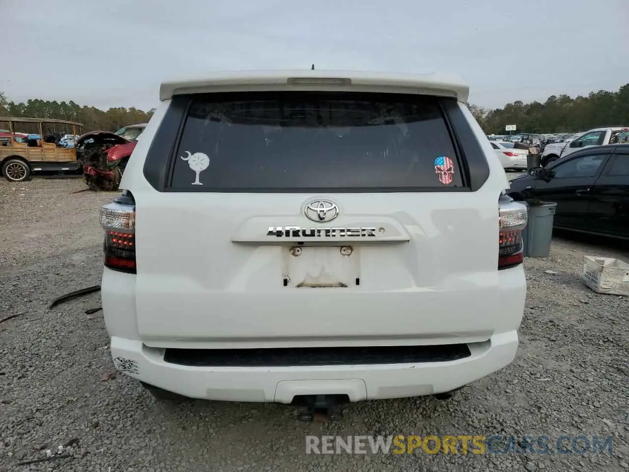 6 fotografías del automóvil dañado JTEBU5JR6L5802322 TOYOTA 4RUNNER 2020