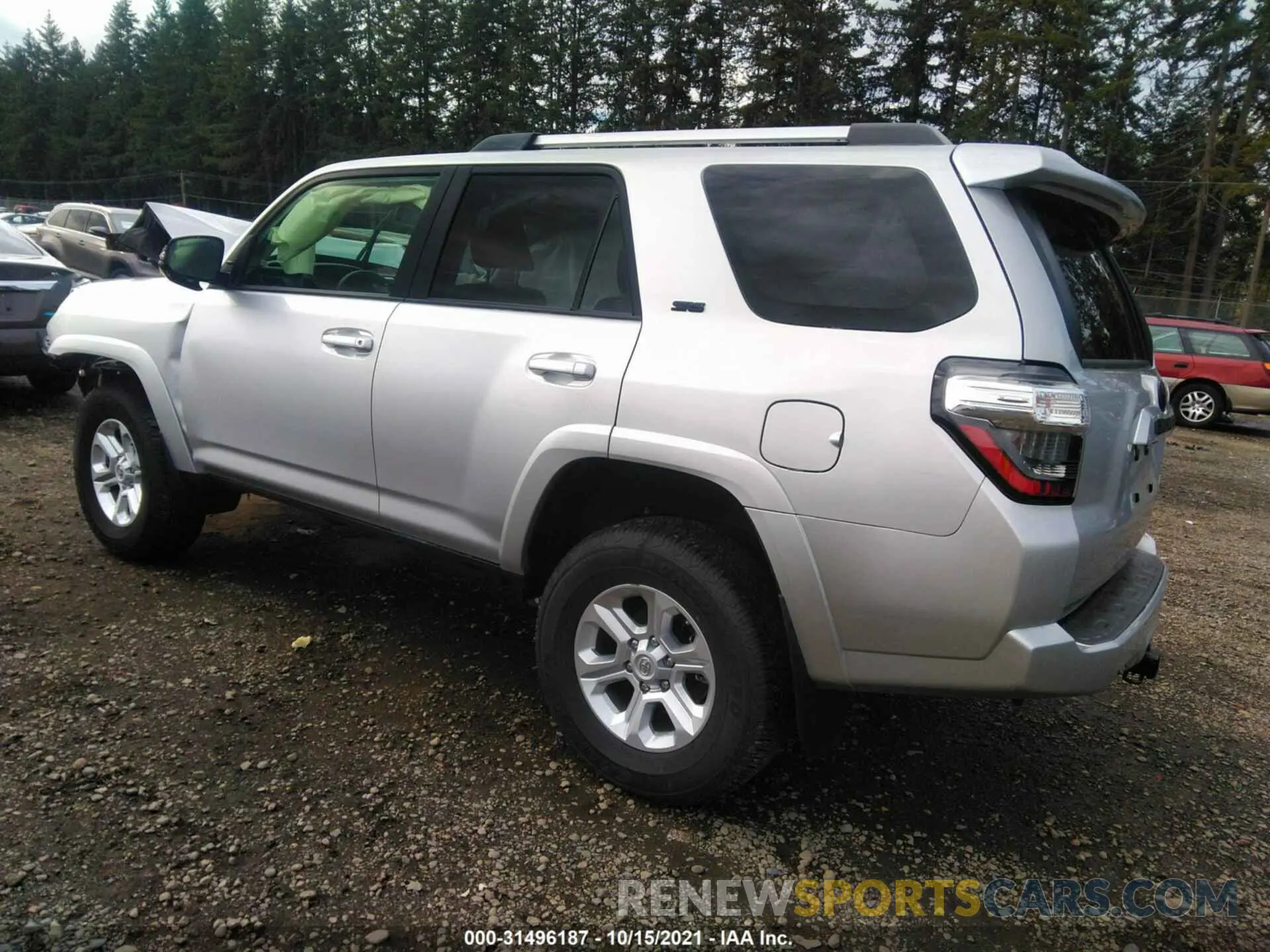 3 fotografías del automóvil dañado JTEBU5JR6L5802823 TOYOTA 4RUNNER 2020