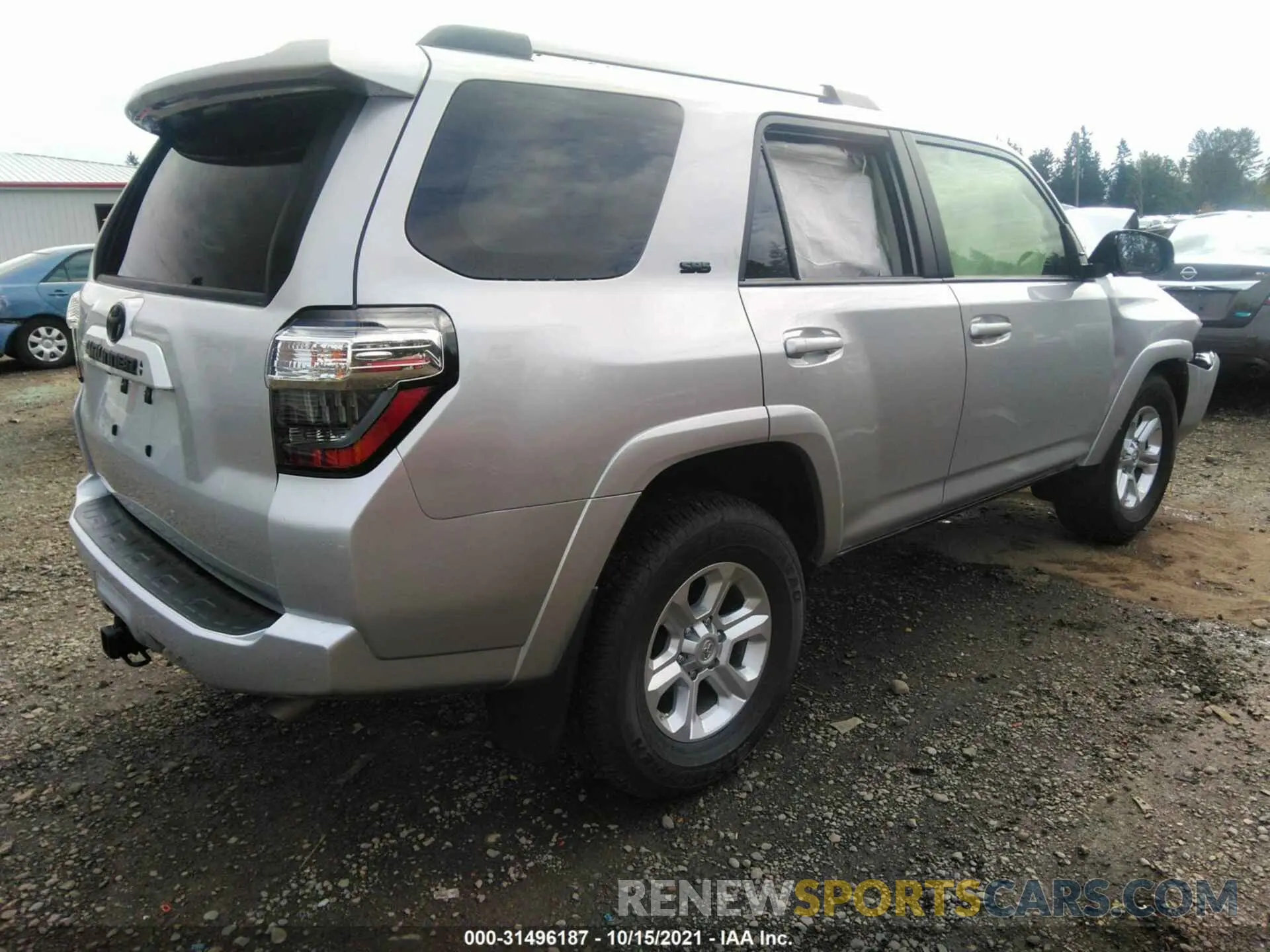 4 fotografías del automóvil dañado JTEBU5JR6L5802823 TOYOTA 4RUNNER 2020