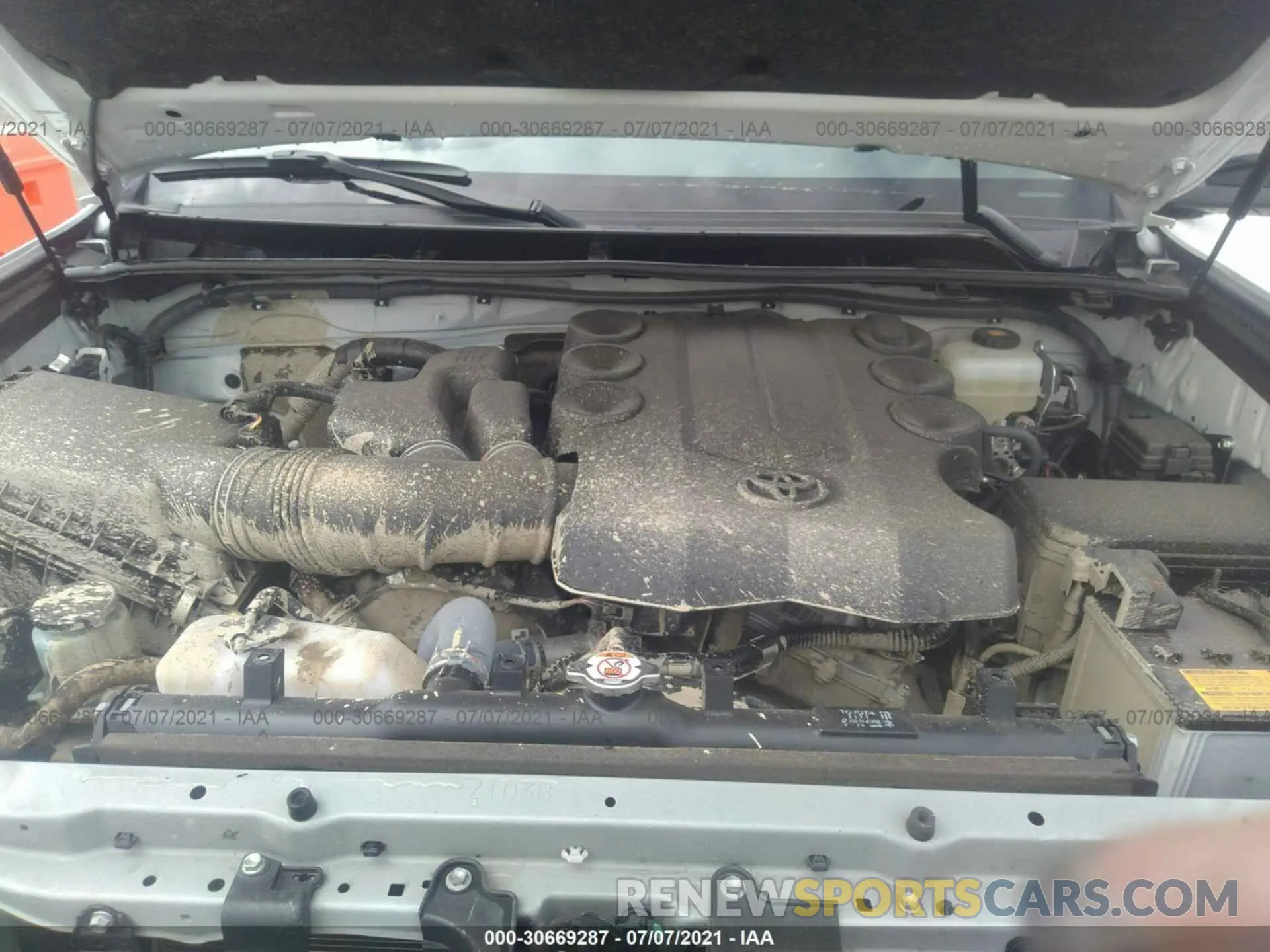 10 fotografías del automóvil dañado JTEBU5JR6L5802949 TOYOTA 4RUNNER 2020