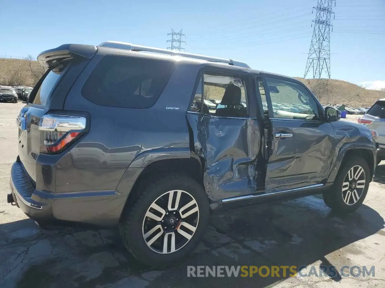 3 fotografías del automóvil dañado JTEBU5JR6L5815801 TOYOTA 4RUNNER 2020