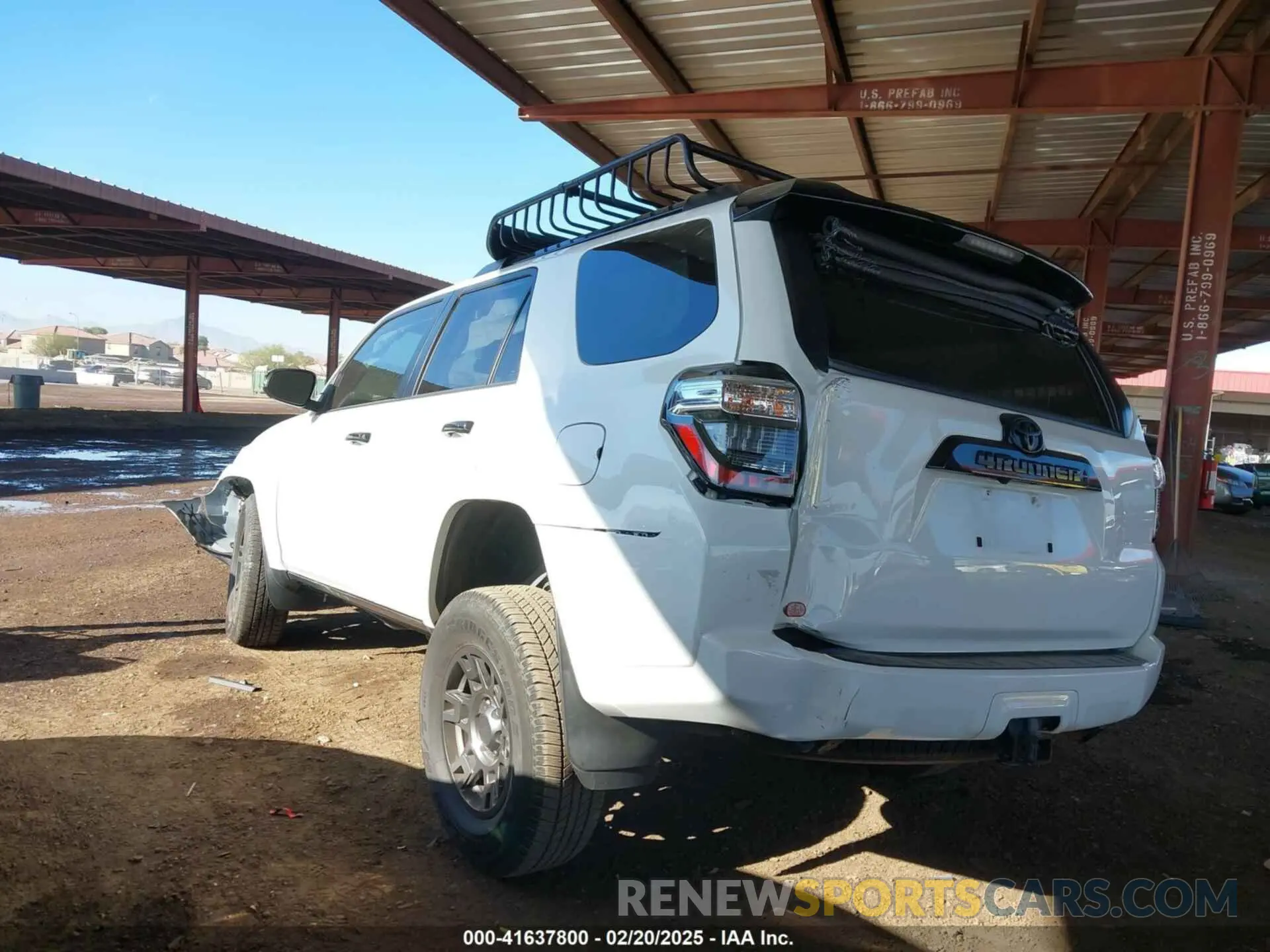 3 fotografías del automóvil dañado JTEBU5JR6L5832422 TOYOTA 4RUNNER 2020
