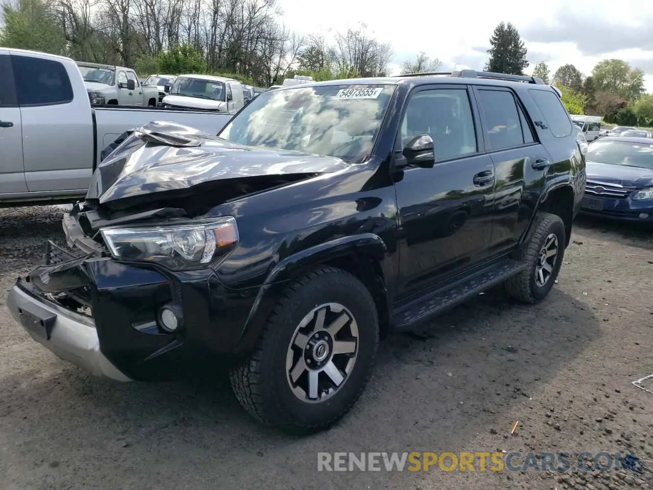 1 fotografías del automóvil dañado JTEBU5JR7L5773767 TOYOTA 4RUNNER 2020