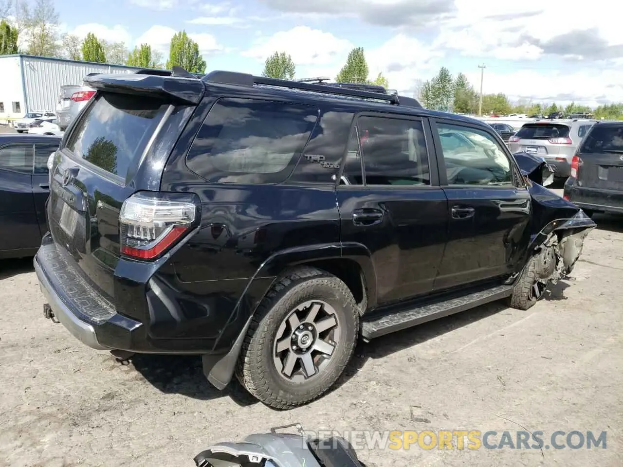 3 fotografías del automóvil dañado JTEBU5JR7L5773767 TOYOTA 4RUNNER 2020