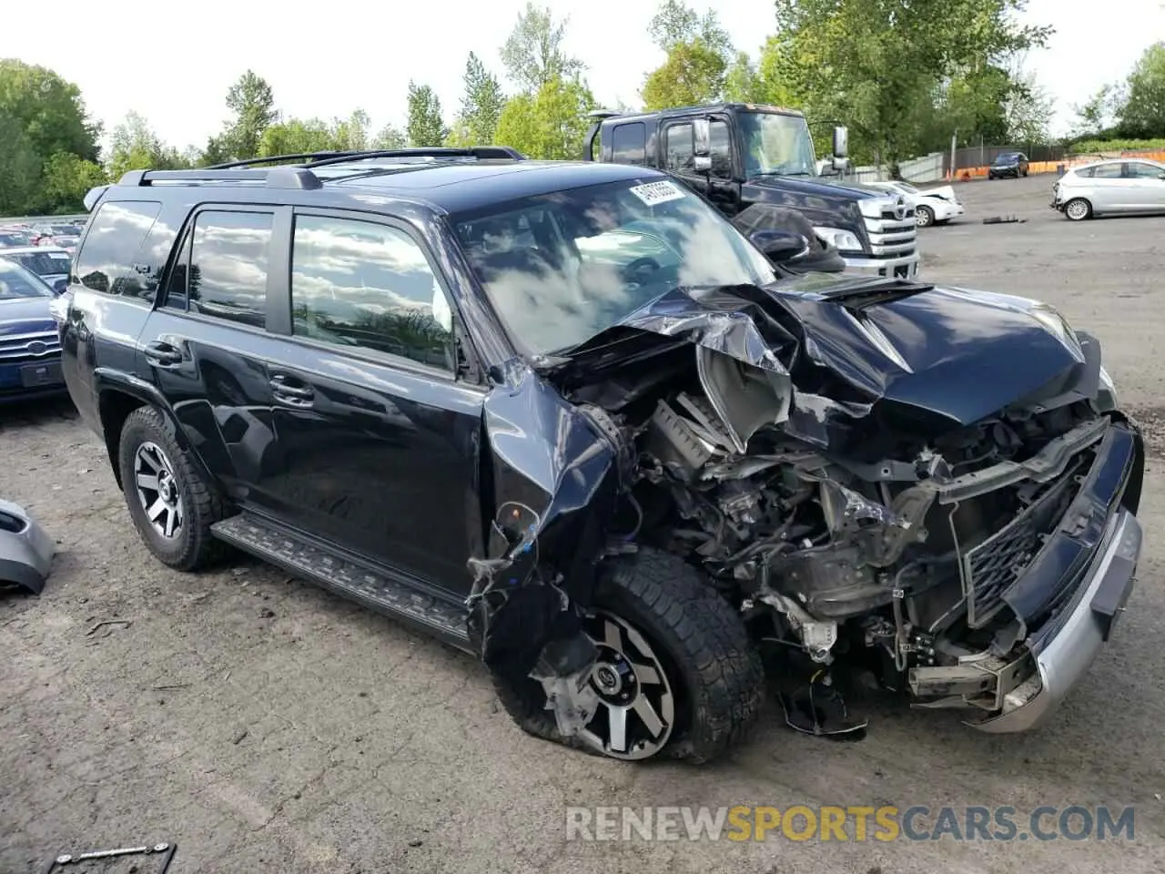 4 fotografías del automóvil dañado JTEBU5JR7L5773767 TOYOTA 4RUNNER 2020