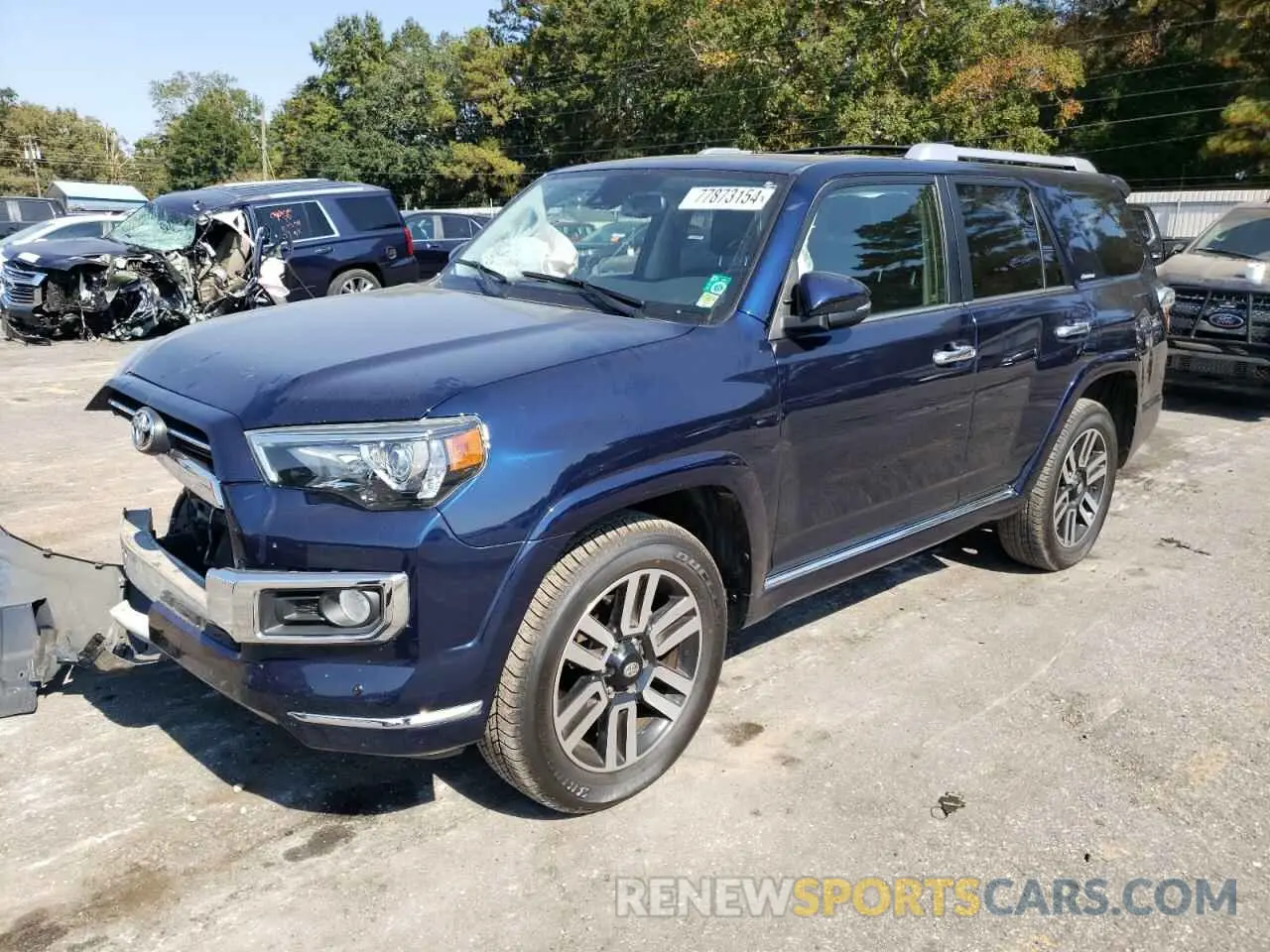 1 fotografías del automóvil dañado JTEBU5JR7L5776698 TOYOTA 4RUNNER 2020