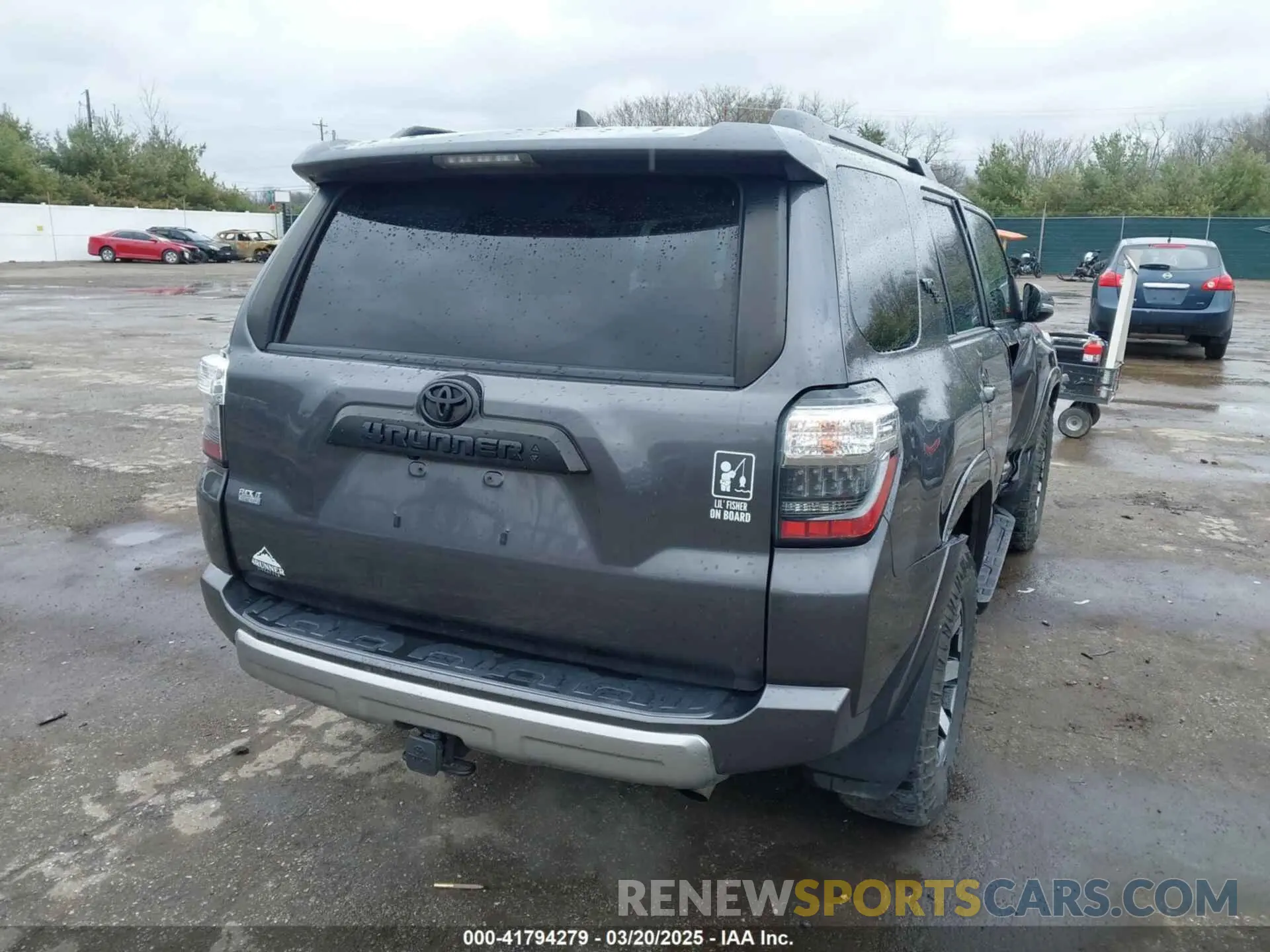 4 fotografías del automóvil dañado JTEBU5JR7L5778872 TOYOTA 4RUNNER 2020