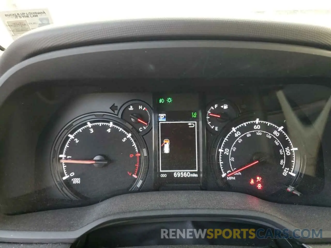 9 fotografías del automóvil dañado JTEBU5JR7L5788530 TOYOTA 4RUNNER 2020