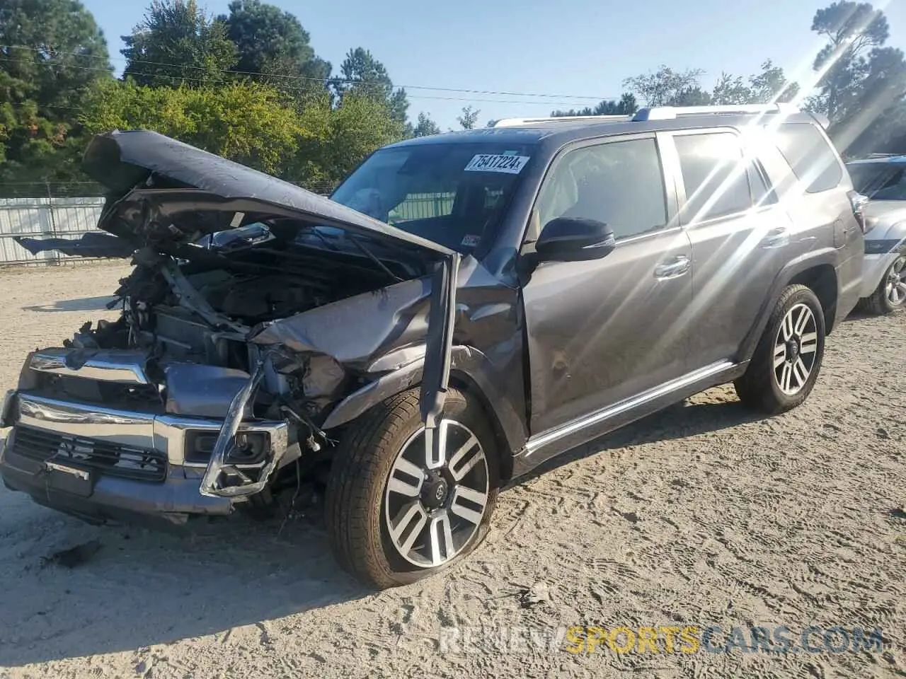 1 fotografías del automóvil dañado JTEBU5JR8L5737523 TOYOTA 4RUNNER 2020