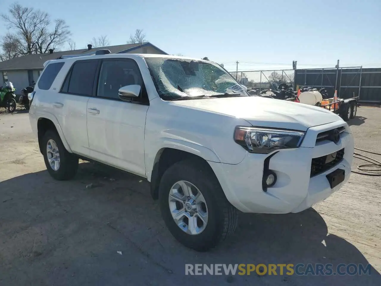 4 fotografías del automóvil dañado JTEBU5JR8L5750417 TOYOTA 4RUNNER 2020