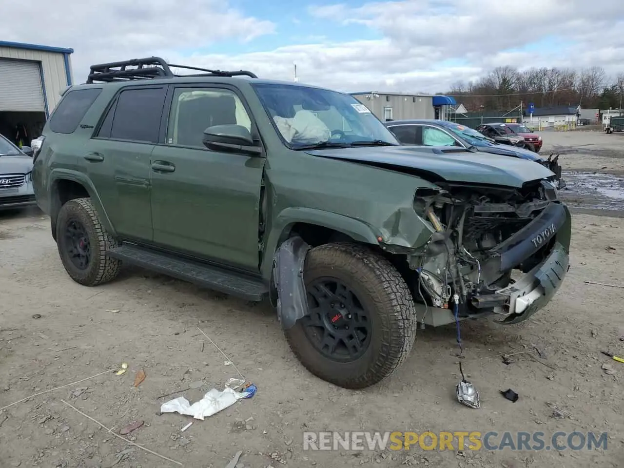 4 fotografías del automóvil dañado JTEBU5JR8L5803066 TOYOTA 4RUNNER 2020