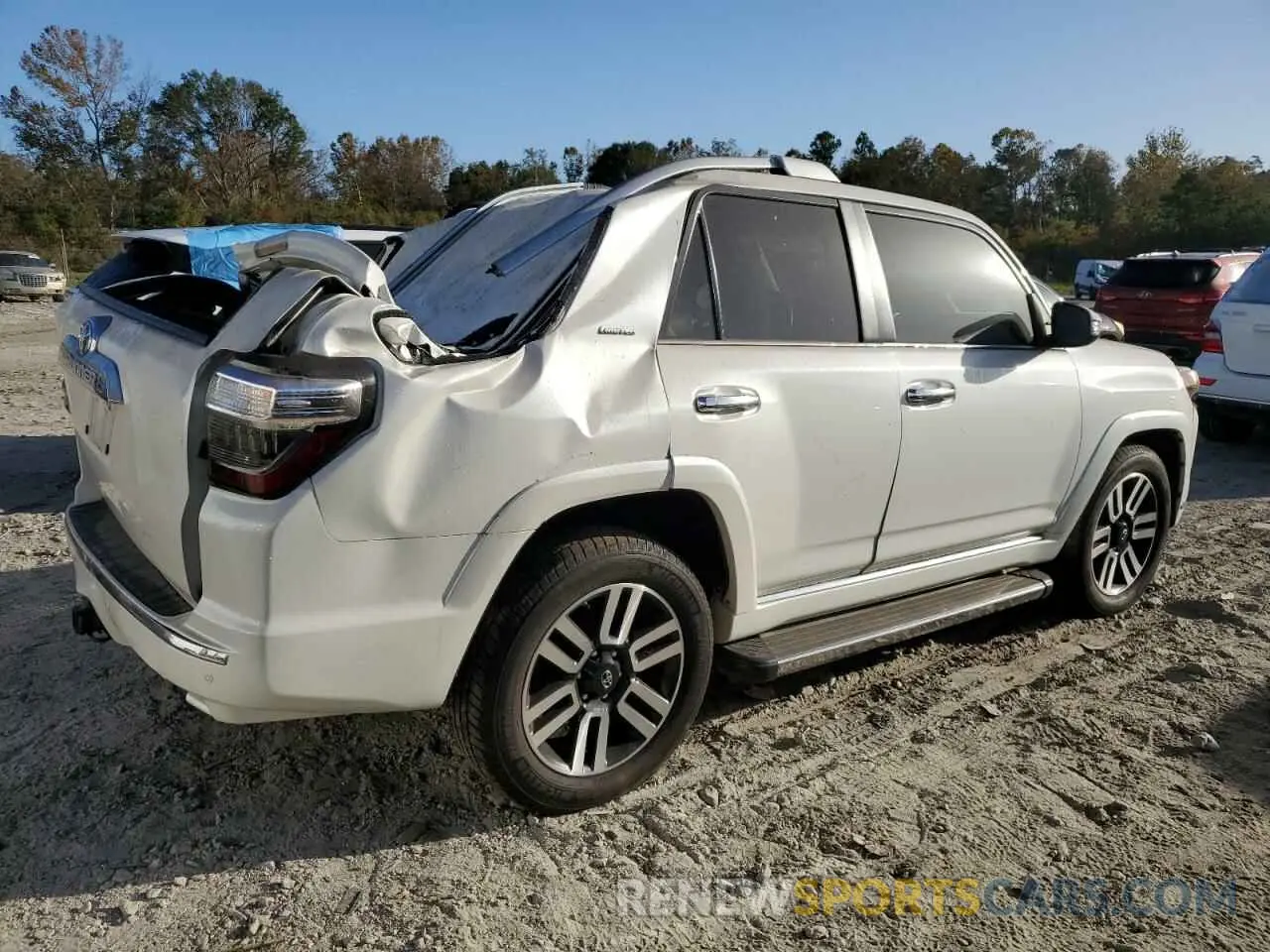 3 fotografías del automóvil dañado JTEBU5JR9L5755920 TOYOTA 4RUNNER 2020