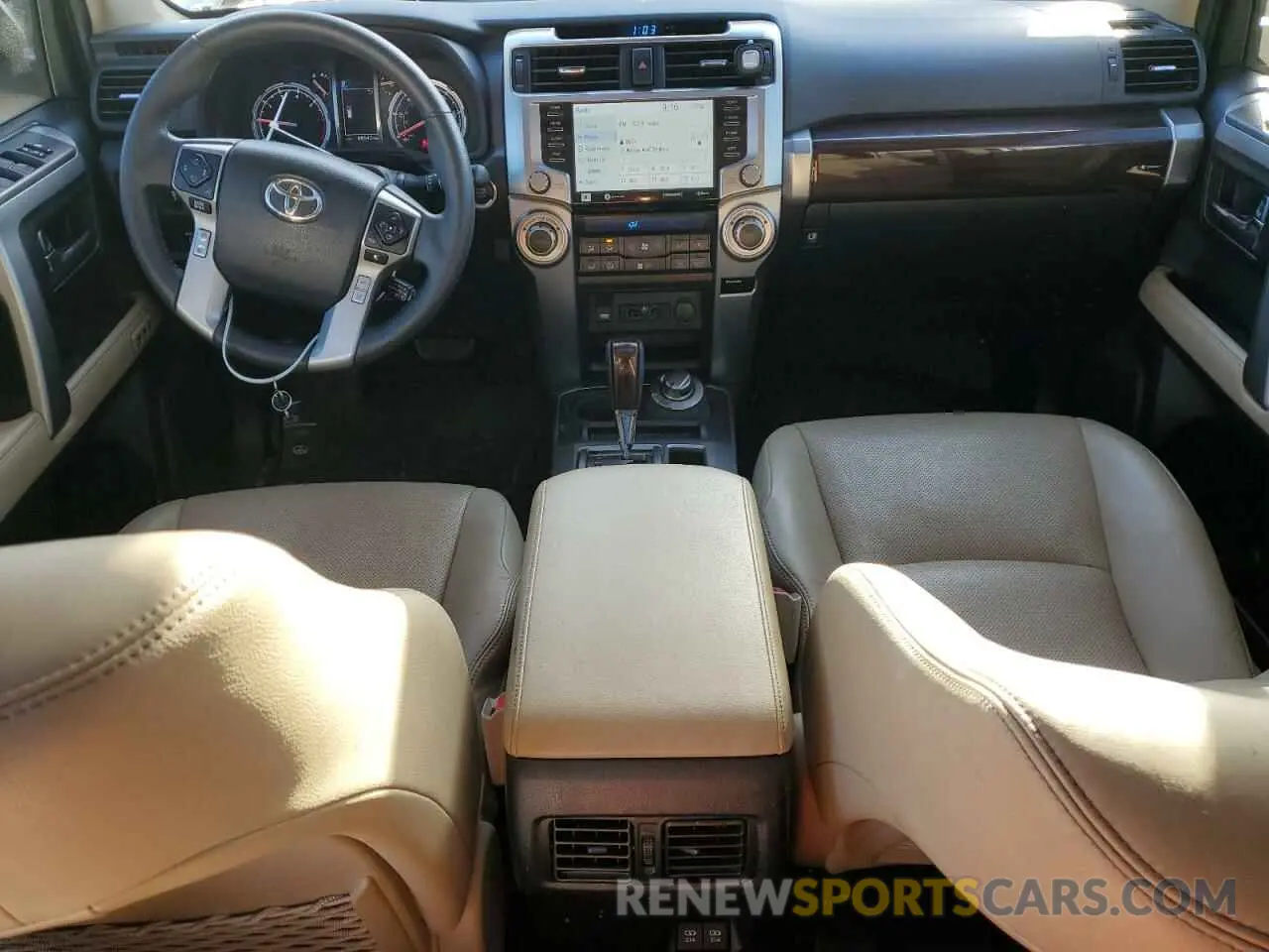8 fotografías del automóvil dañado JTEBU5JR9L5755920 TOYOTA 4RUNNER 2020