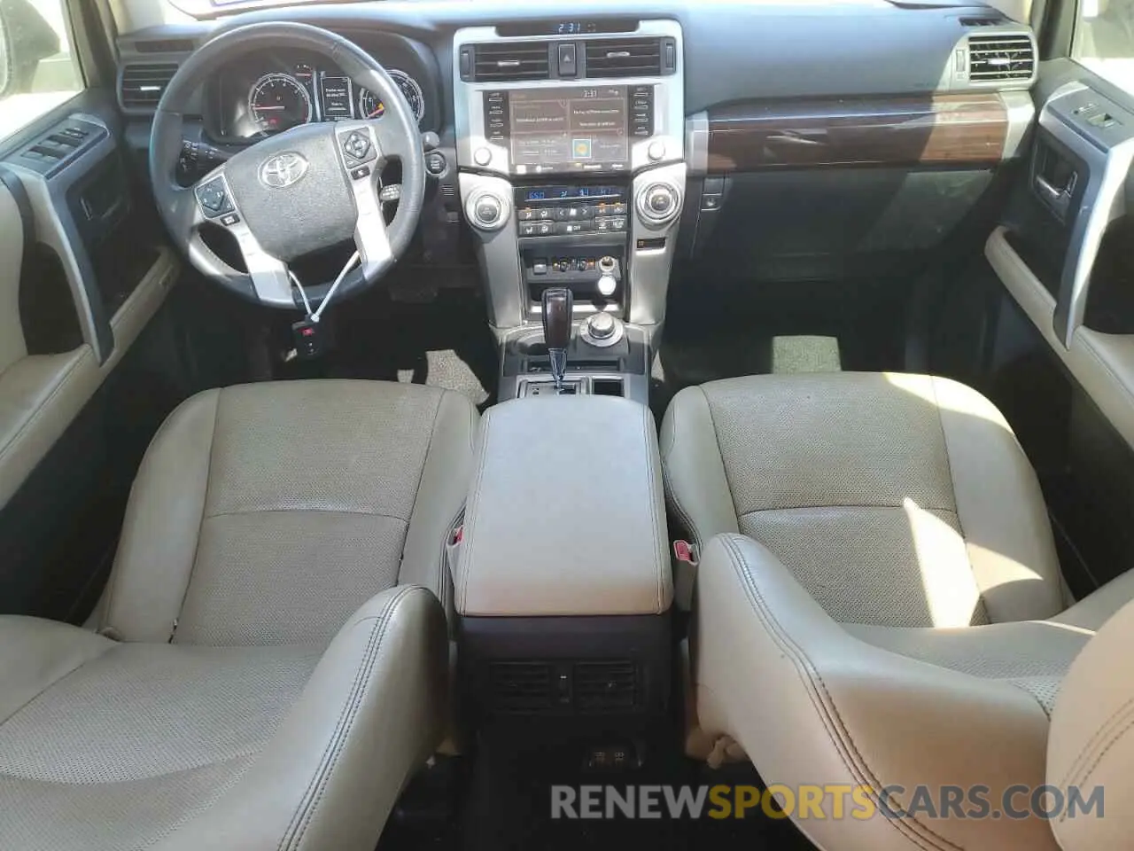 8 fotografías del automóvil dañado JTEBU5JR9L5757554 TOYOTA 4RUNNER 2020