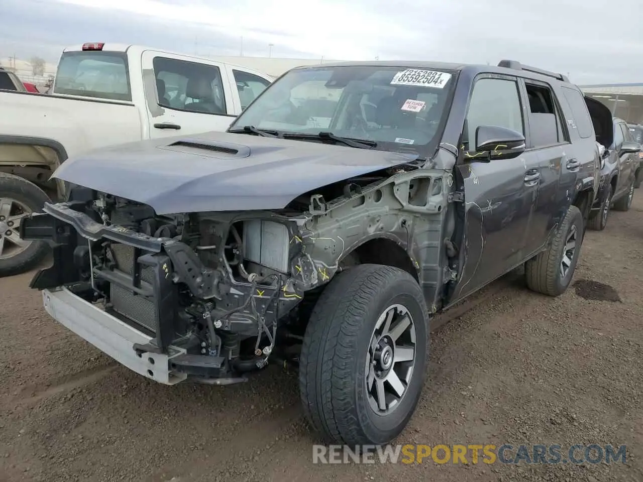 1 fotografías del automóvil dañado JTEBU5JR9L5776797 TOYOTA 4RUNNER 2020