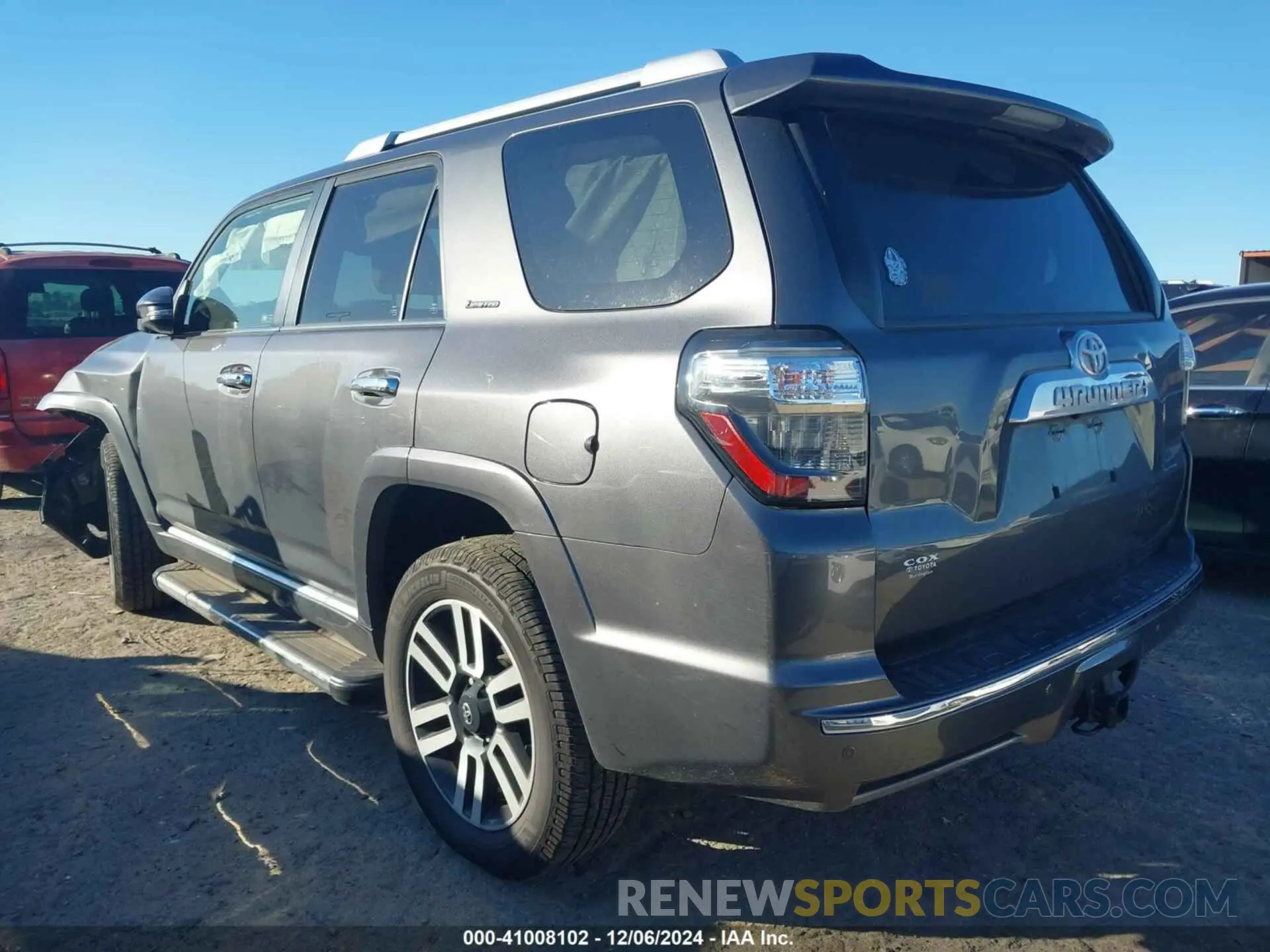 3 fotografías del automóvil dañado JTEBU5JRXL5819222 TOYOTA 4RUNNER 2020