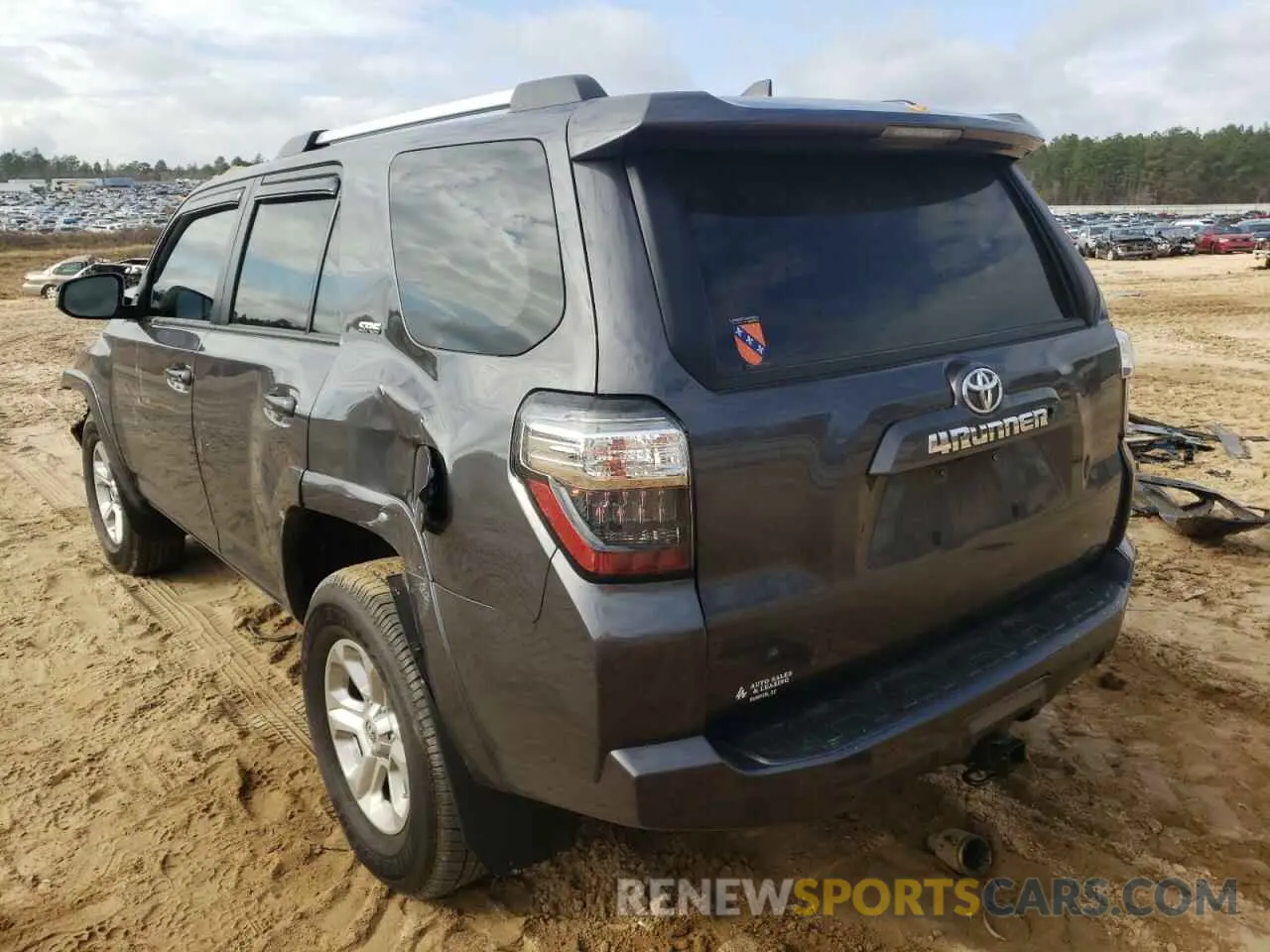 3 fotografías del automóvil dañado JTEZU5JR0L5227973 TOYOTA 4RUNNER 2020