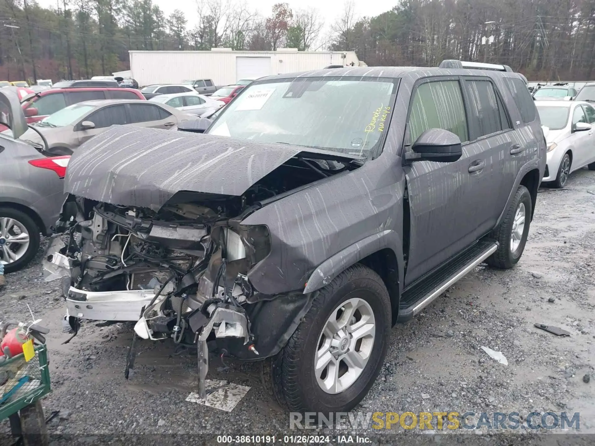 2 fotografías del automóvil dañado JTEZU5JR1L5215881 TOYOTA 4RUNNER 2020
