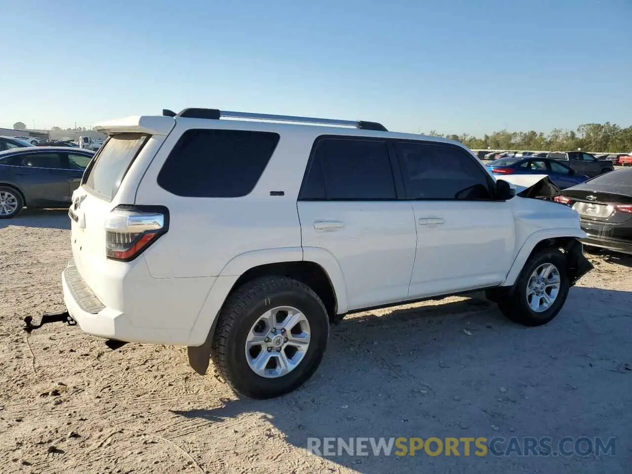 3 fotografías del automóvil dañado JTEZU5JR3L5217549 TOYOTA 4RUNNER 2020