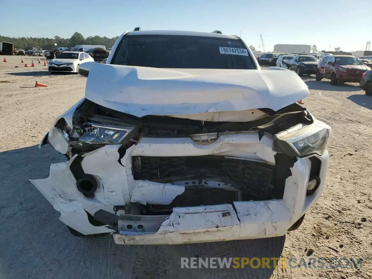 5 fotografías del automóvil dañado JTEZU5JR3L5217549 TOYOTA 4RUNNER 2020