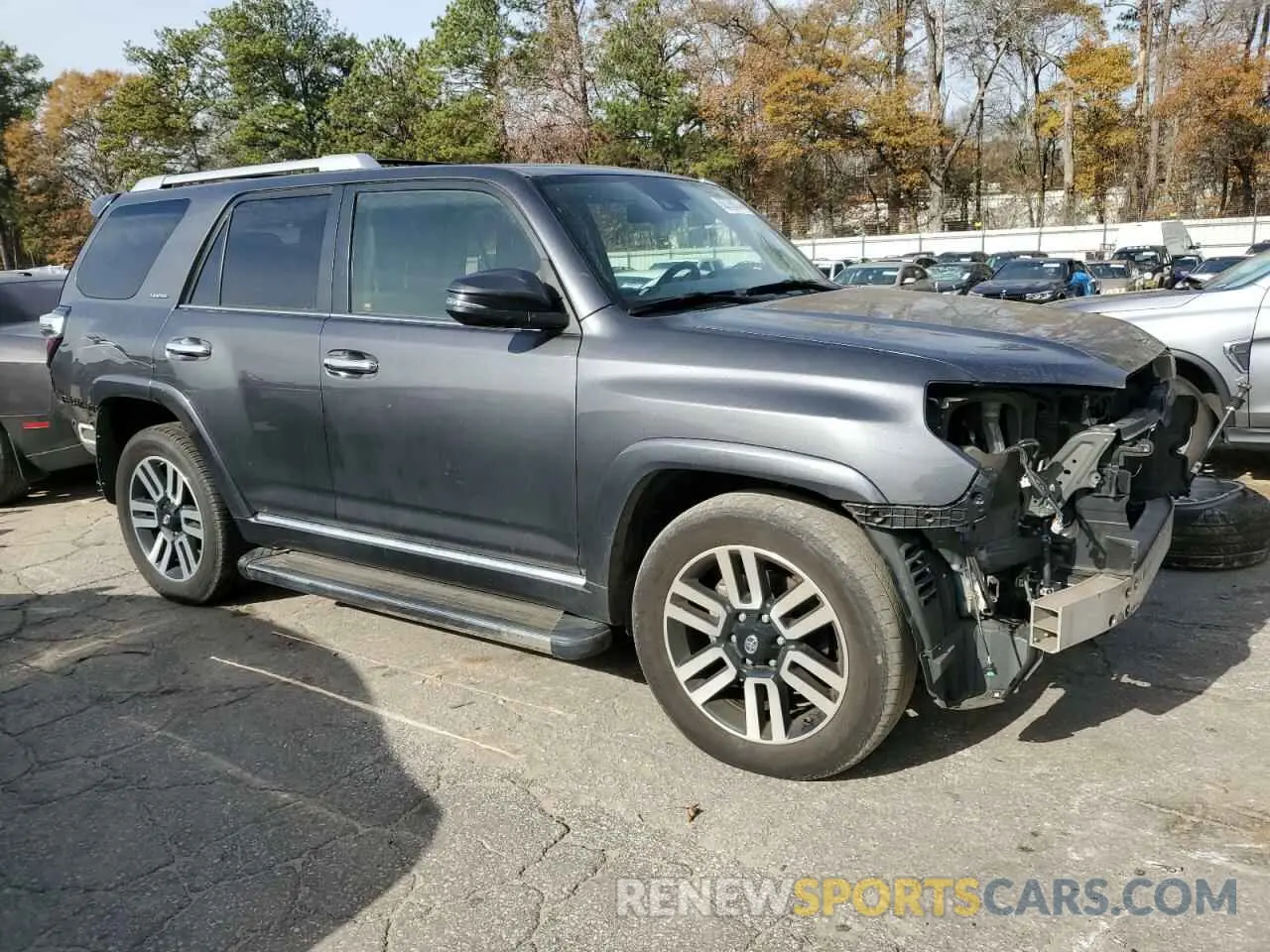4 fotografías del automóvil dañado JTEZU5JR3L5228003 TOYOTA 4RUNNER 2020