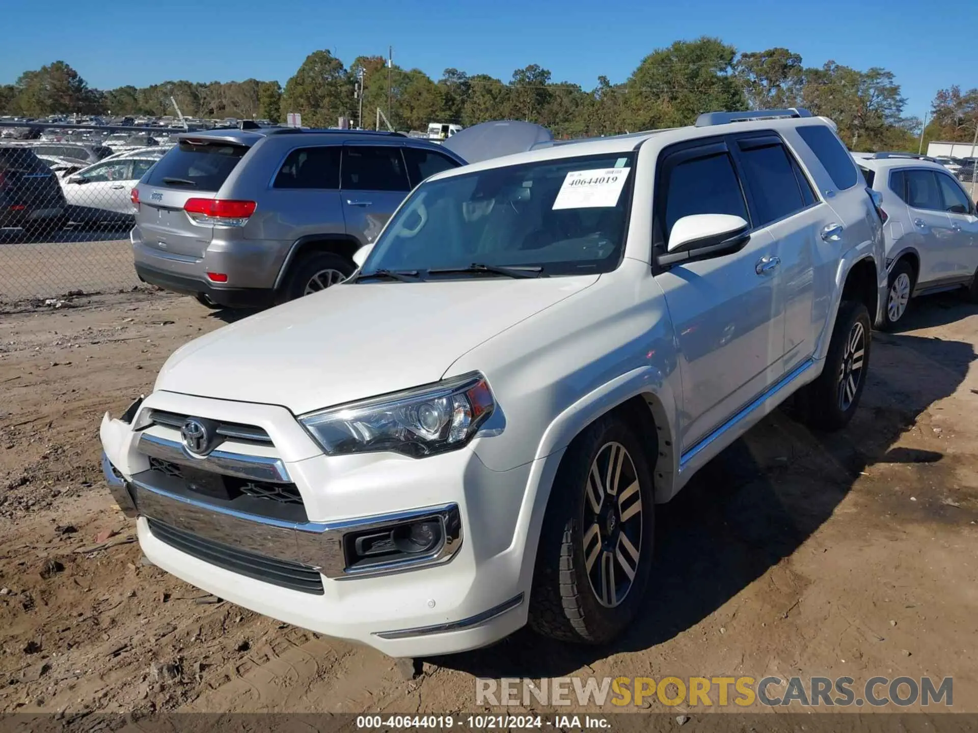2 fotografías del automóvil dañado JTEZU5JR4L5221724 TOYOTA 4RUNNER 2020