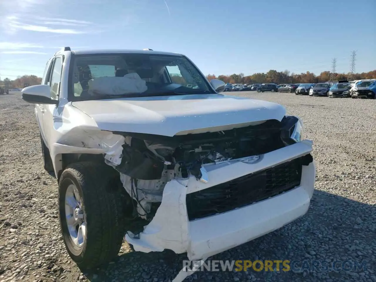 9 fotografías del automóvil dañado JTEZU5JR4L5224431 TOYOTA 4RUNNER 2020