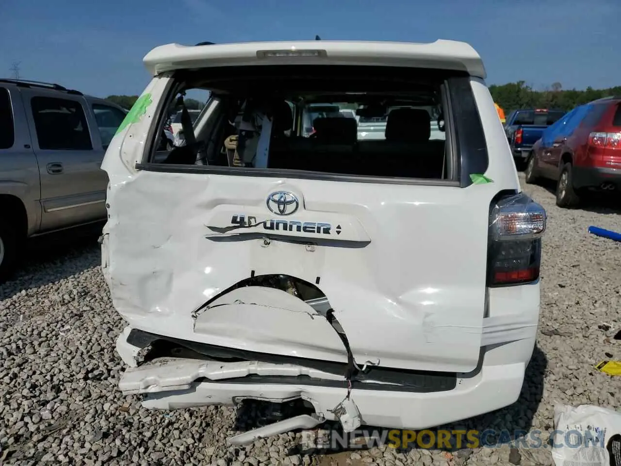 6 fotografías del automóvil dañado JTEZU5JR5L5219089 TOYOTA 4RUNNER 2020