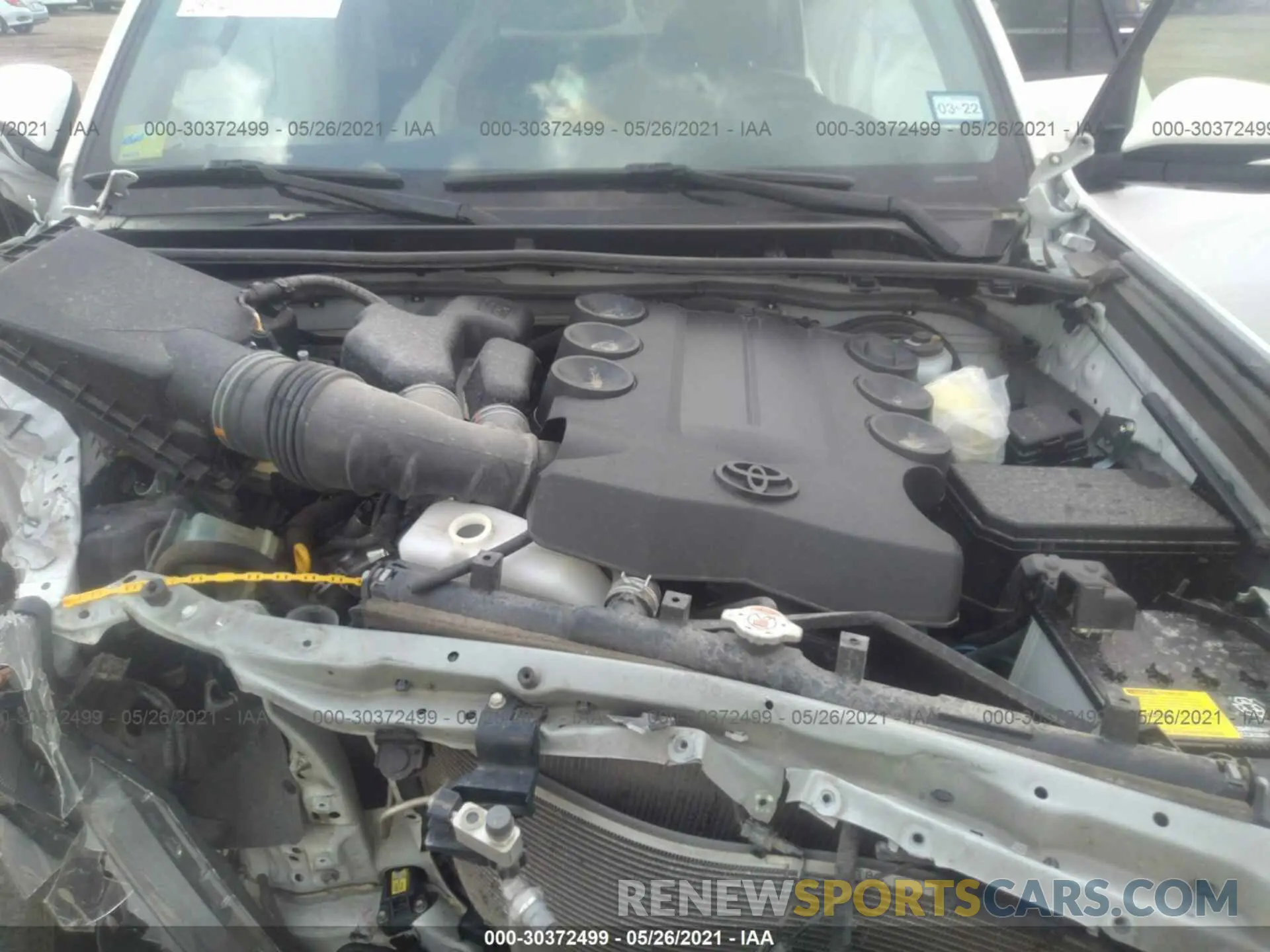 10 fotografías del automóvil dañado JTEZU5JR6L5215116 TOYOTA 4RUNNER 2020