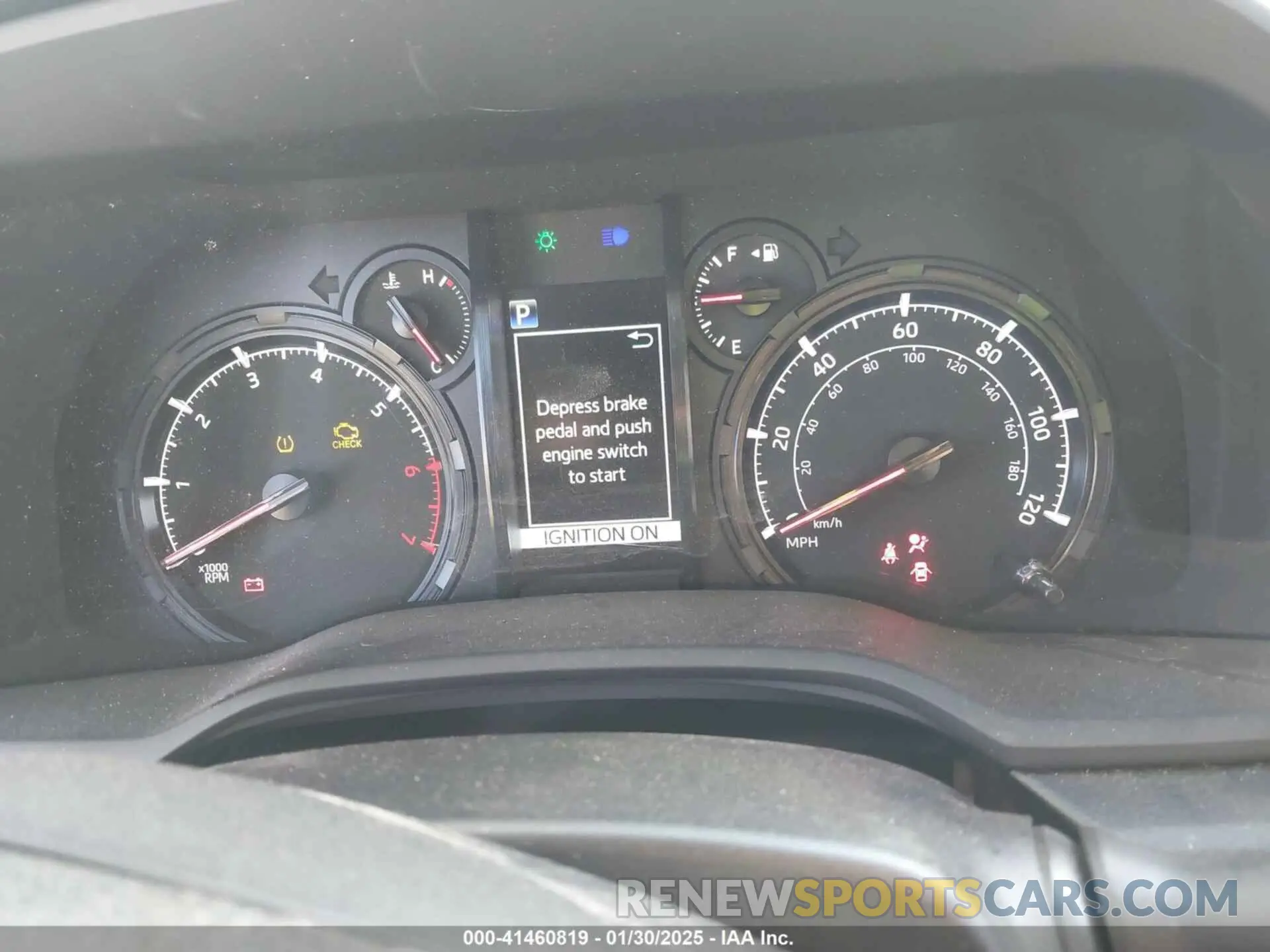 7 fotografías del automóvil dañado JTEZU5JR7L5226612 TOYOTA 4RUNNER 2020