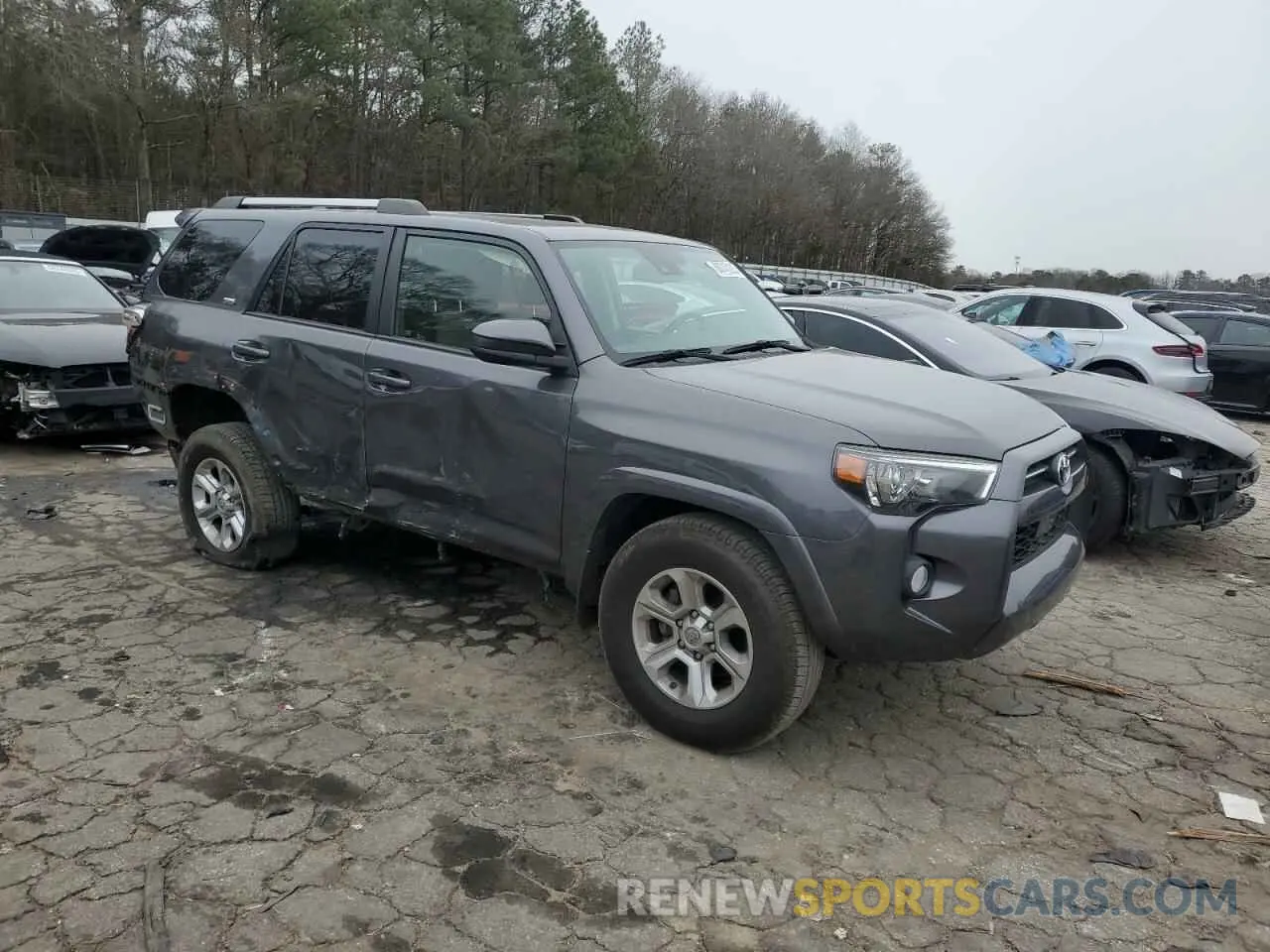 4 fotografías del automóvil dañado JTEZU5JR9L5227499 TOYOTA 4RUNNER 2020
